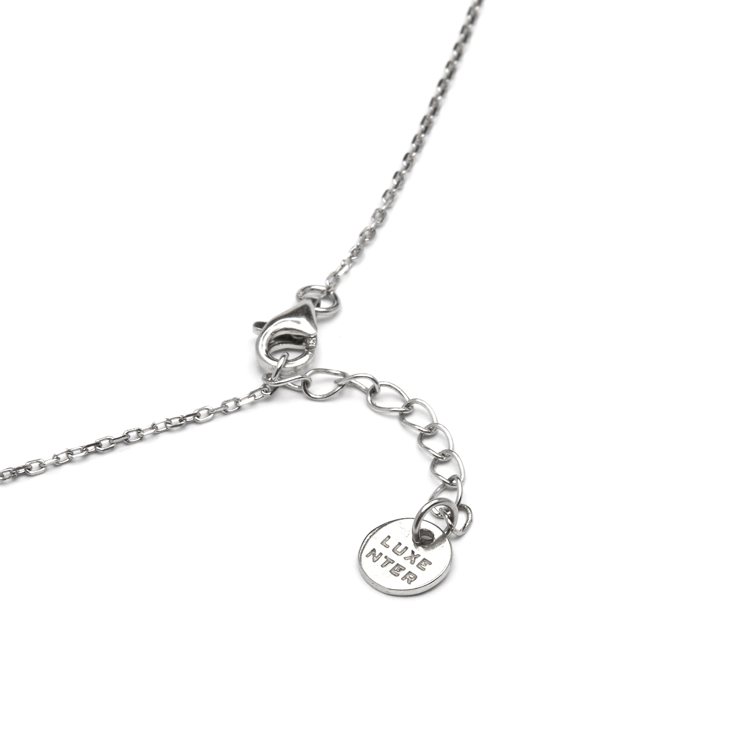 Collar de Plata de Ley 925 con Circonita Brillante acabado en rodio - Bautismo
