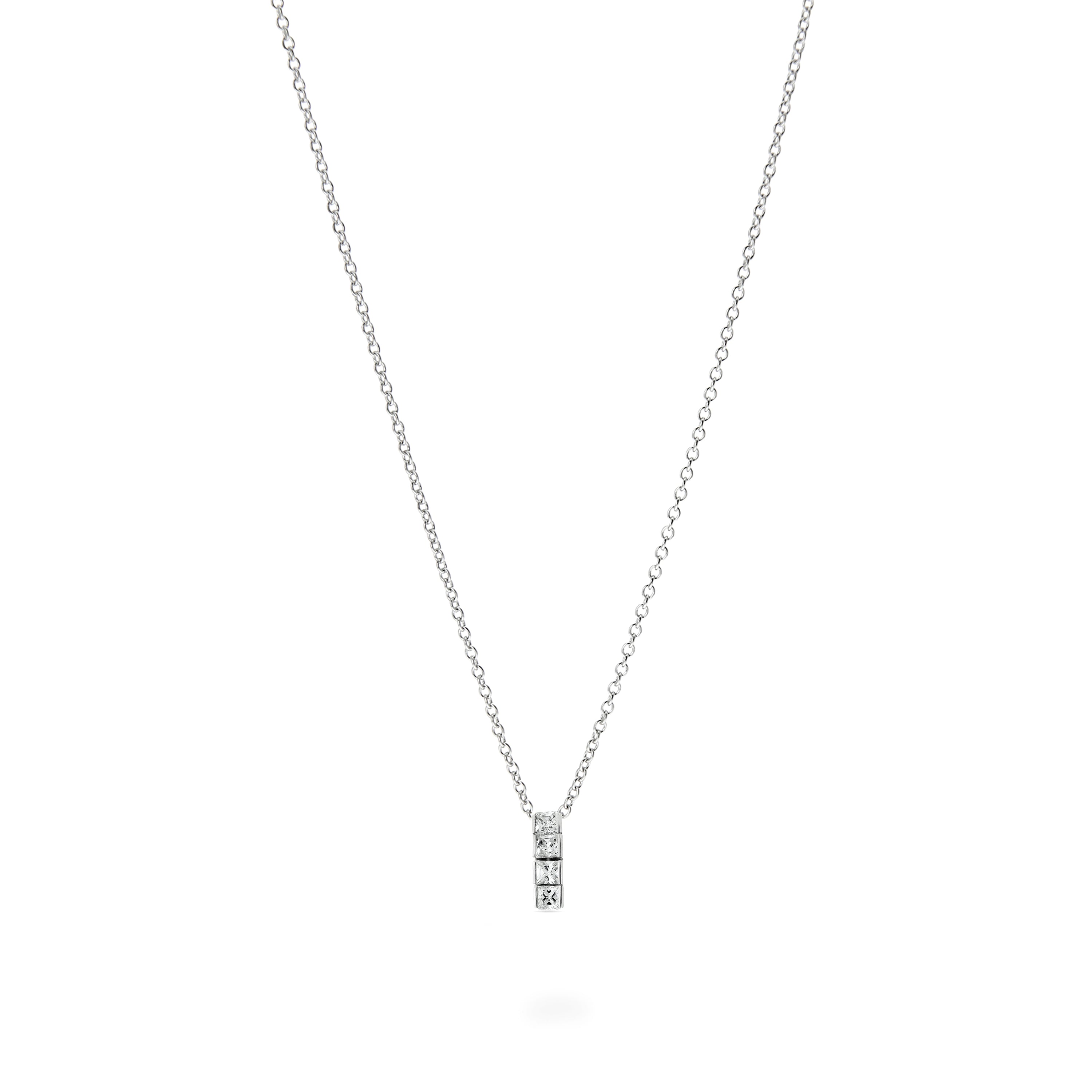 Collar de Plata de Ley 925 con Circonita Brillante acabado en rodio - Riviere