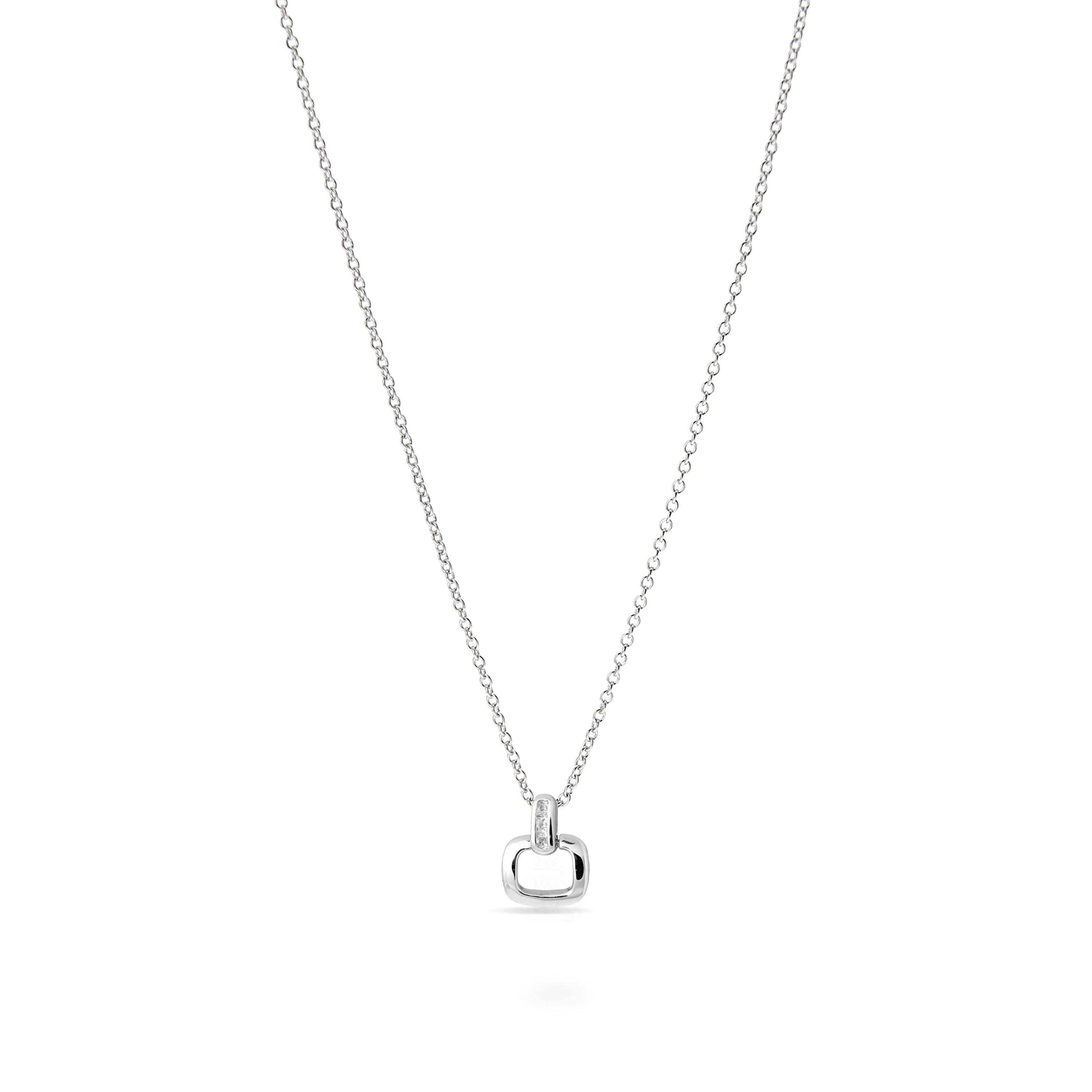 Collar de Plata de Ley 925 con Circonita Brillante acabado en rodio - Leoparde