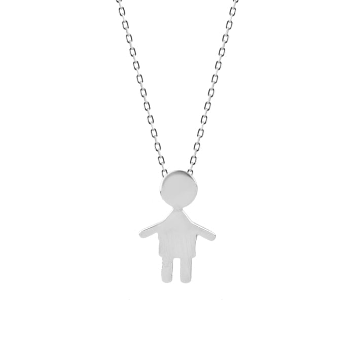 Collar de Plata de Ley 925 acabado en rodio - Niño