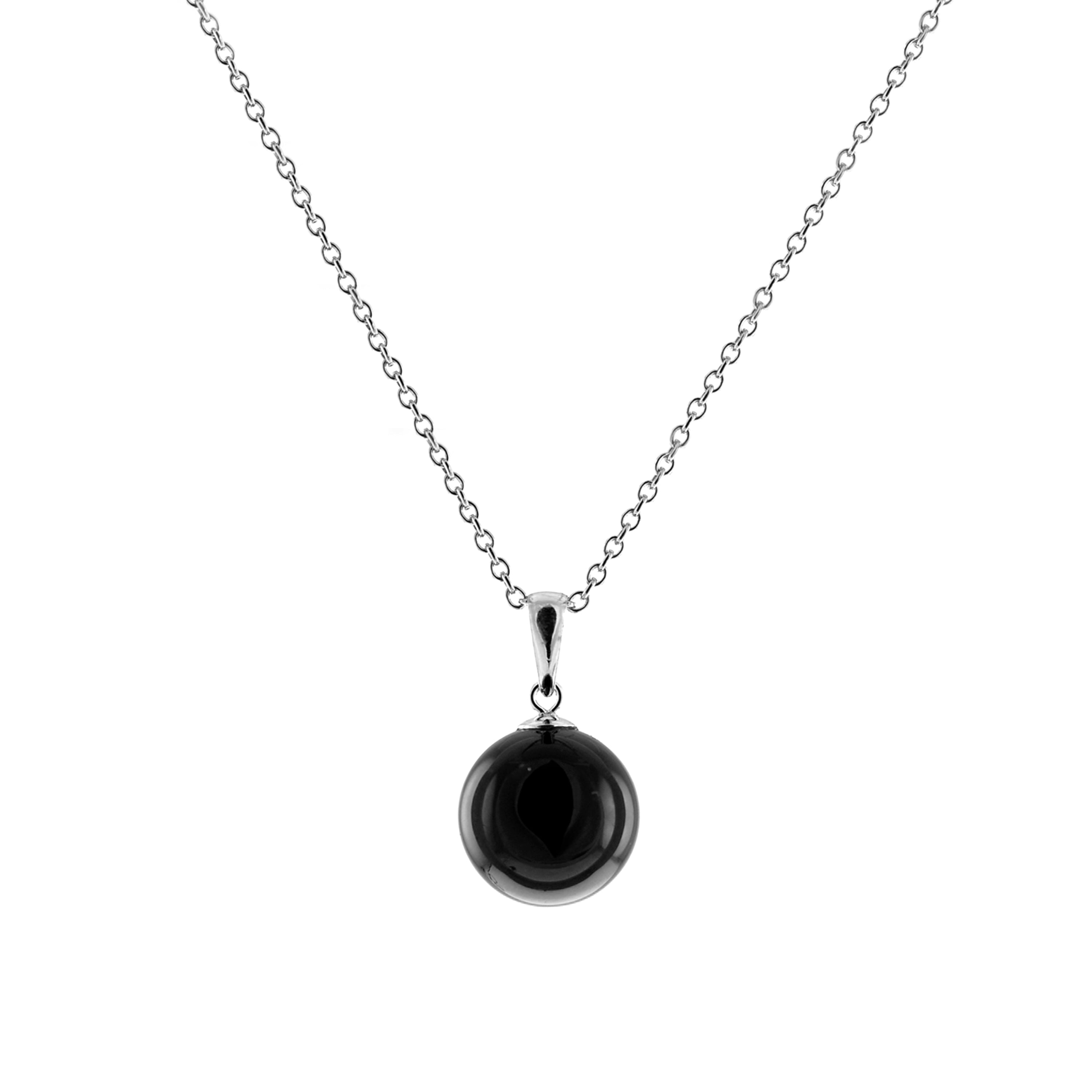 Collar de Onix acabado en rodio - Kiarik