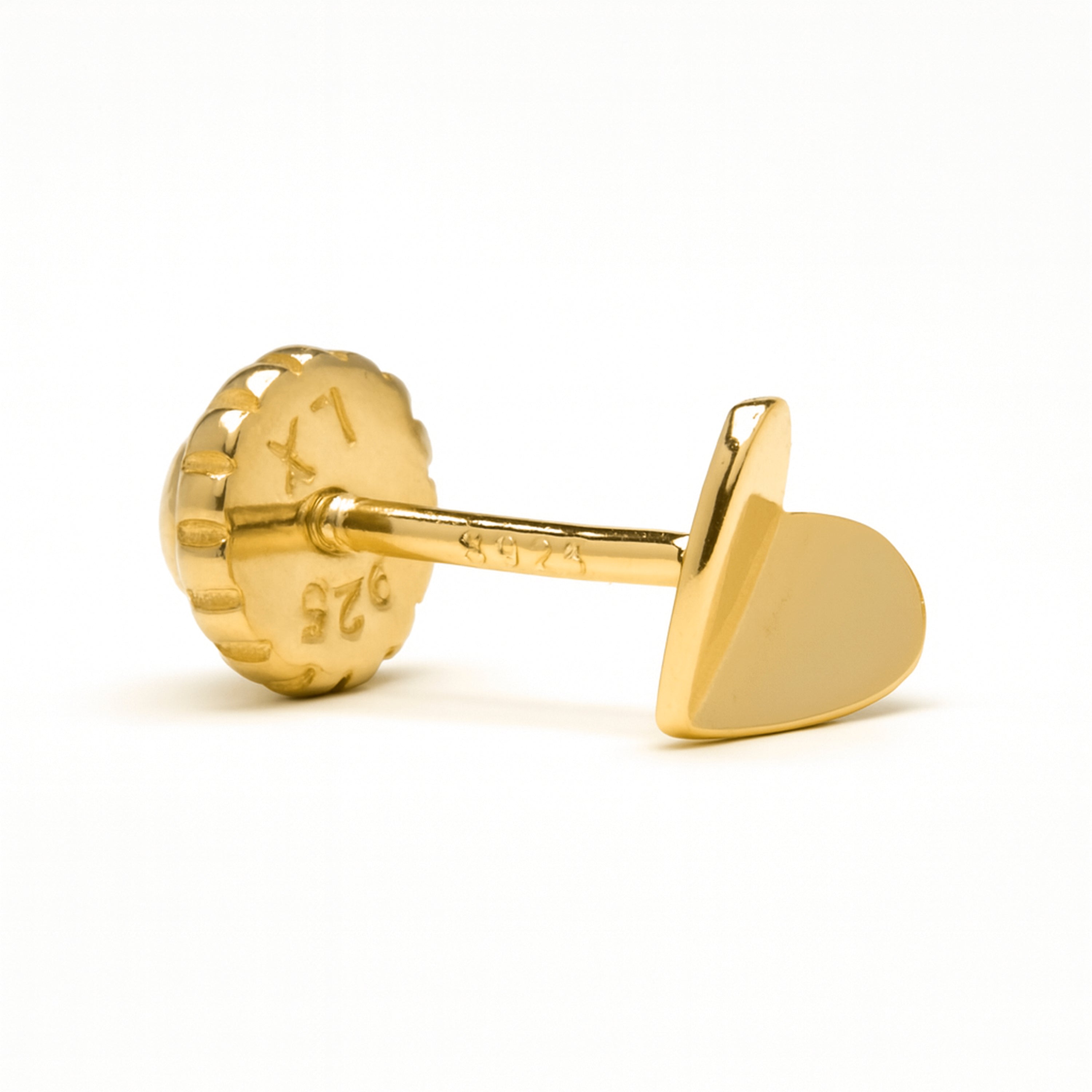 Piercing de Plata de Ley 925 acabado oro amarillo 18k - Farawi