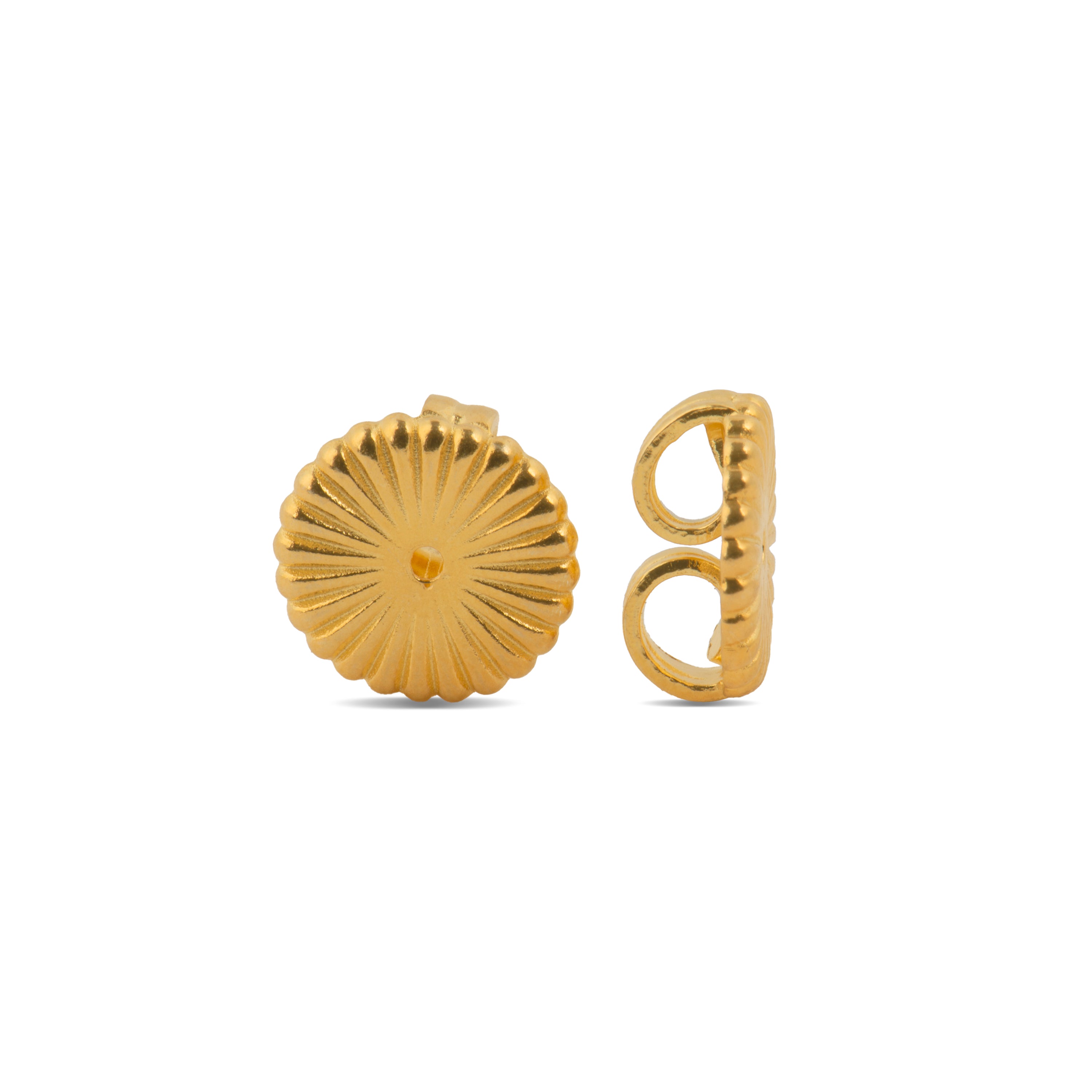 Presiones de Plata de Ley 925 acabado en oro amarillo de 18k - Luxenter