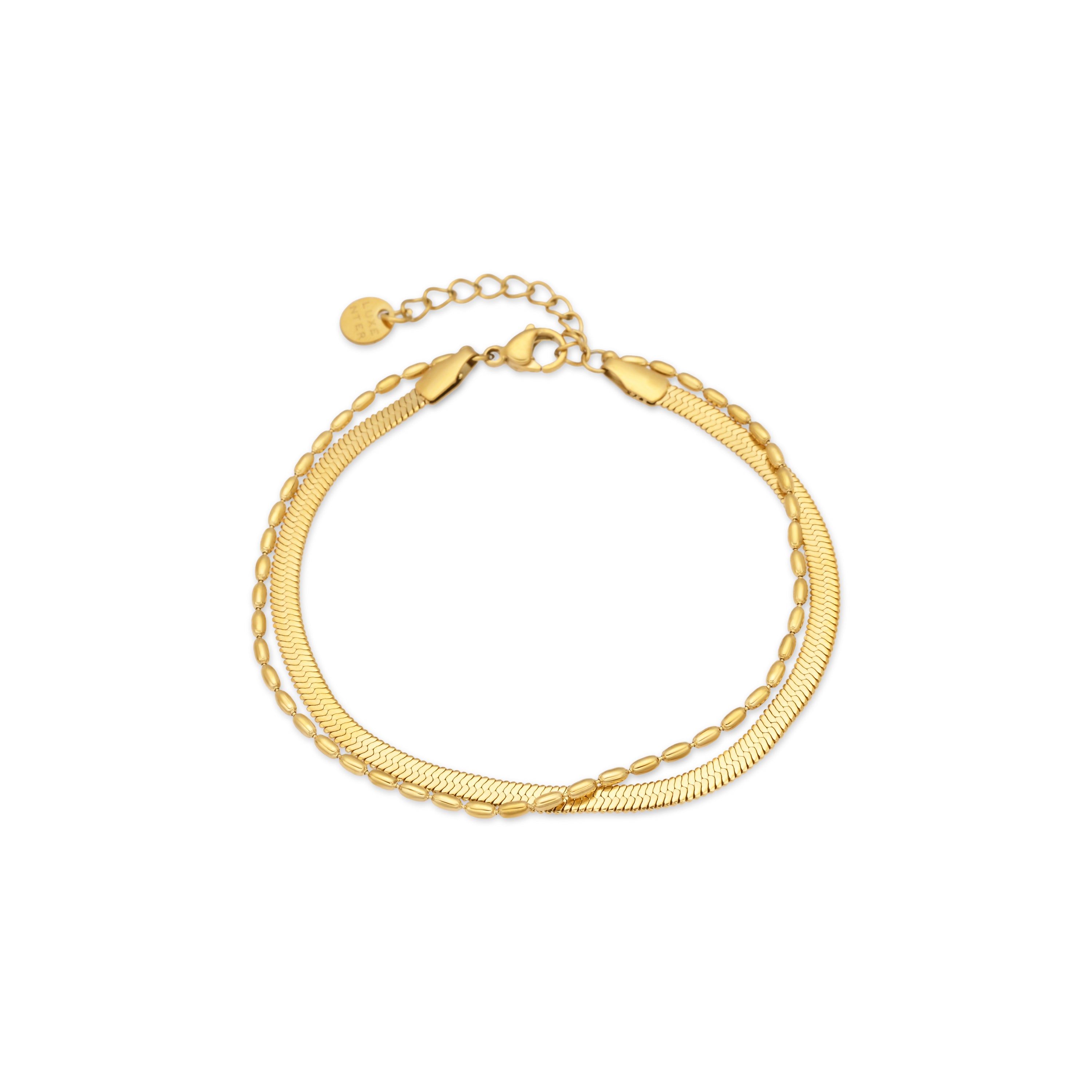 Pulsera acabado en oro amarillo 18k - Etozel