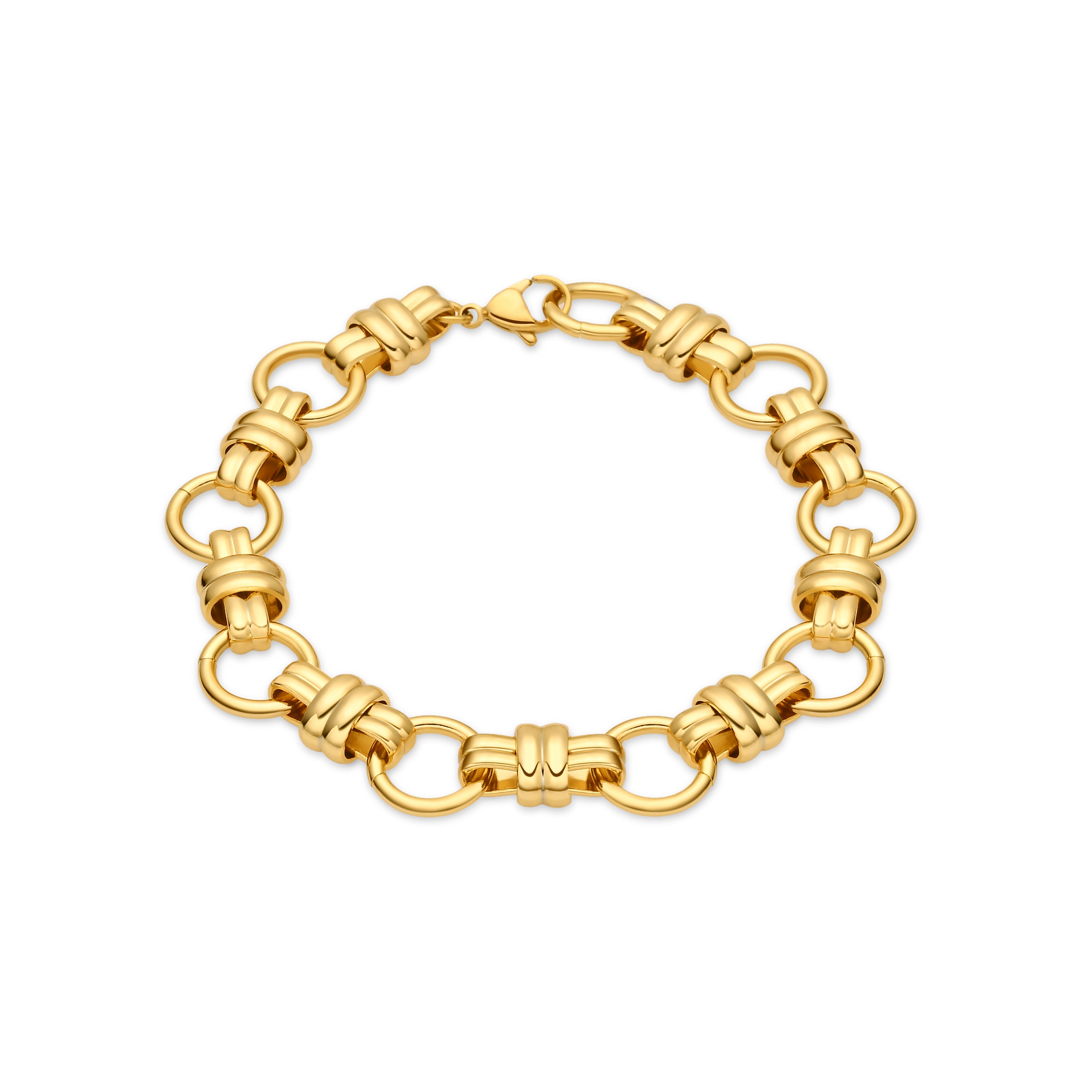 Pulsera acabado en oro amarillo de 18k - Jublex
