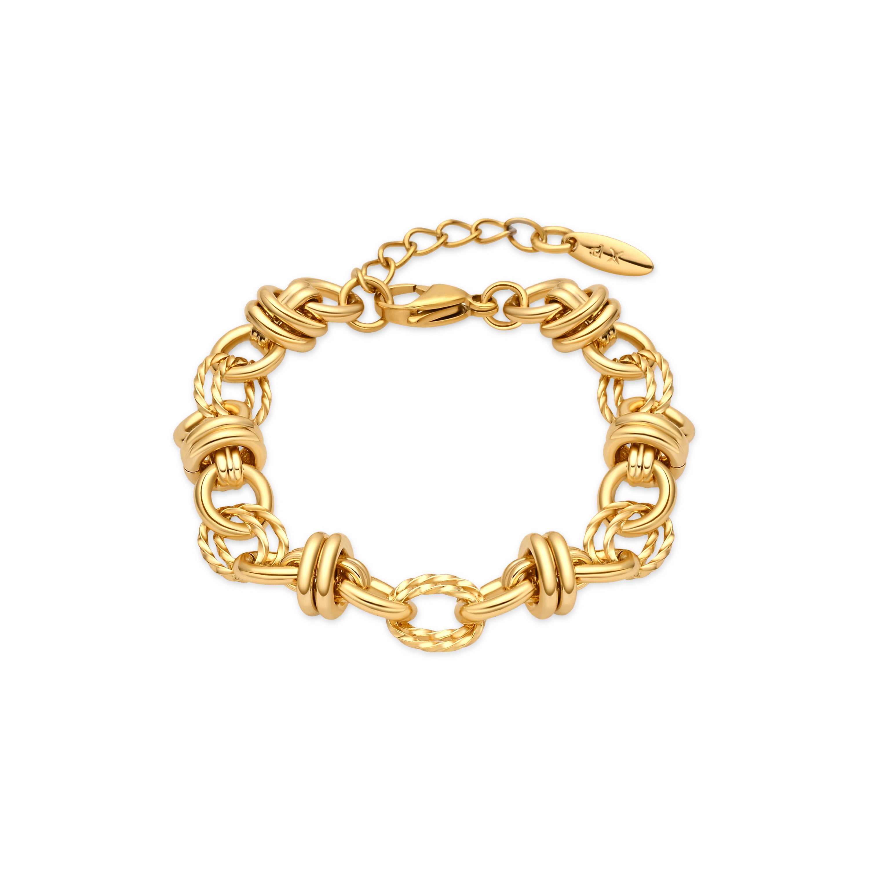 Pulsera acabado en oro amarillo de 18k - Kanio