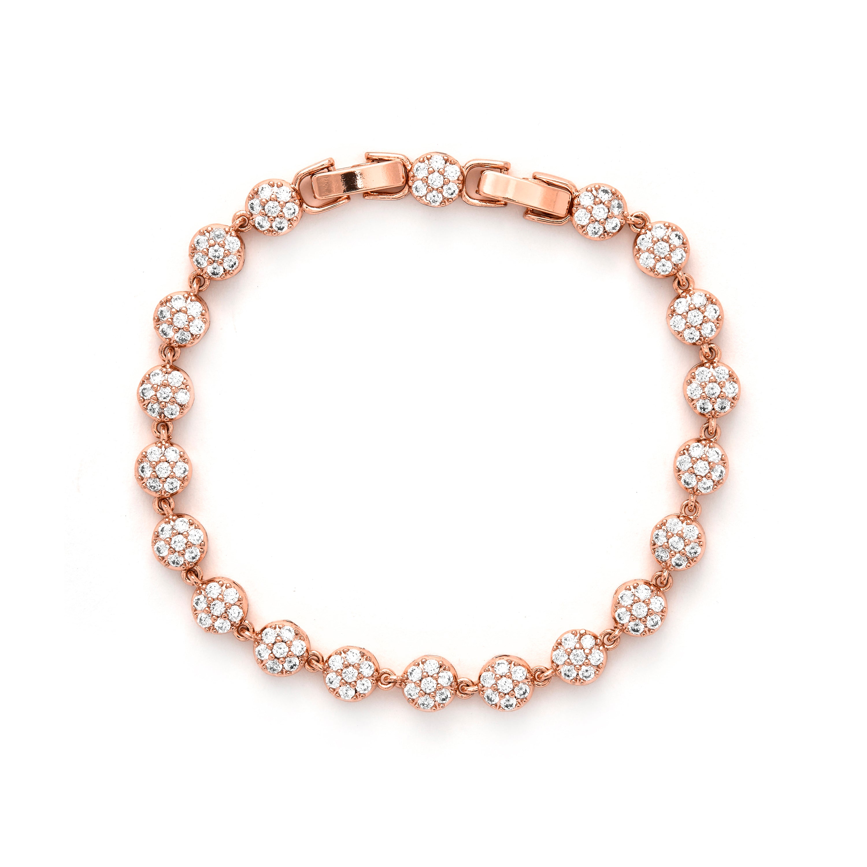 Pulsera de Circonita Brillante acabado en oro amarillo de 18k - Shico