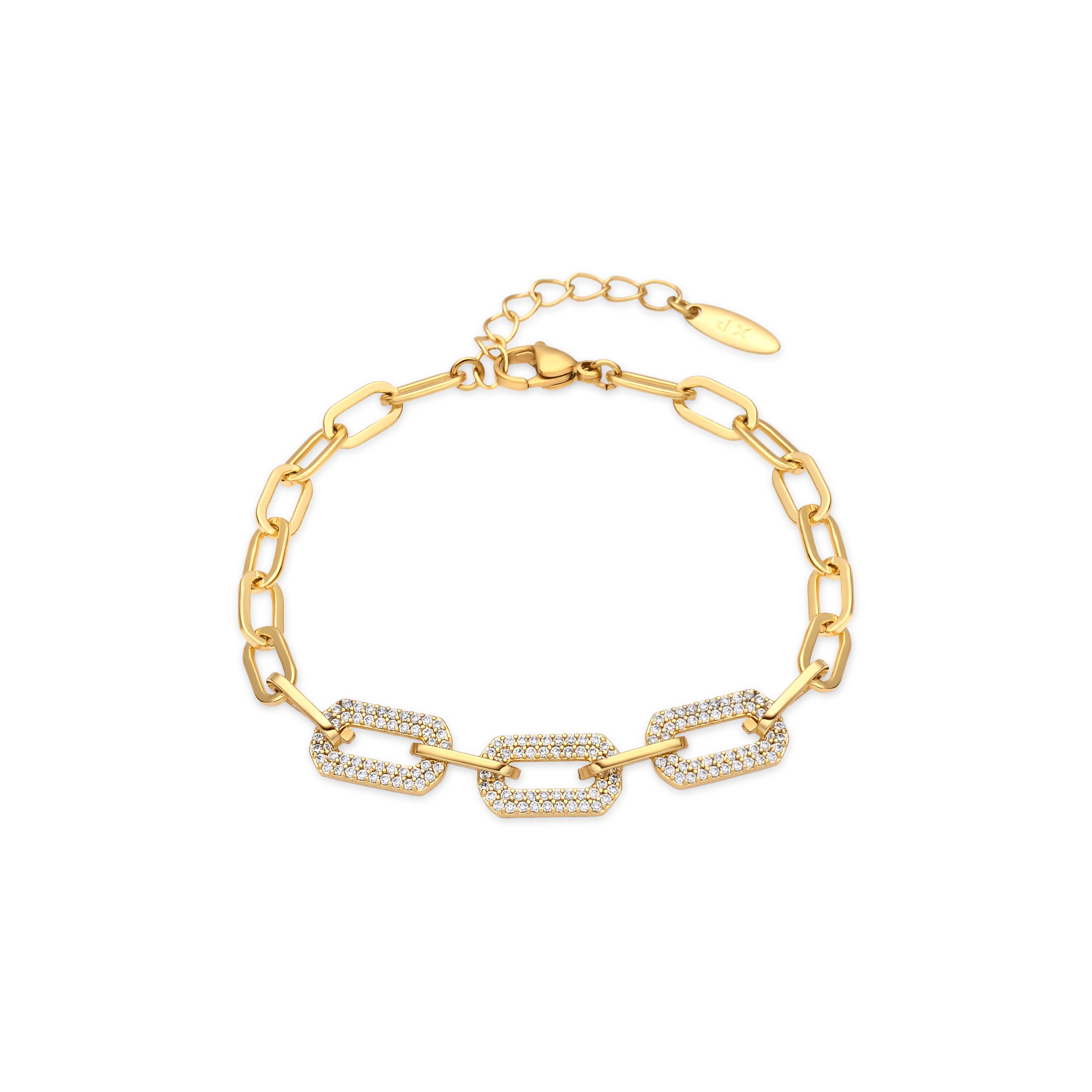 Pulsera acabado en oro amarillo de 18k - Nelith