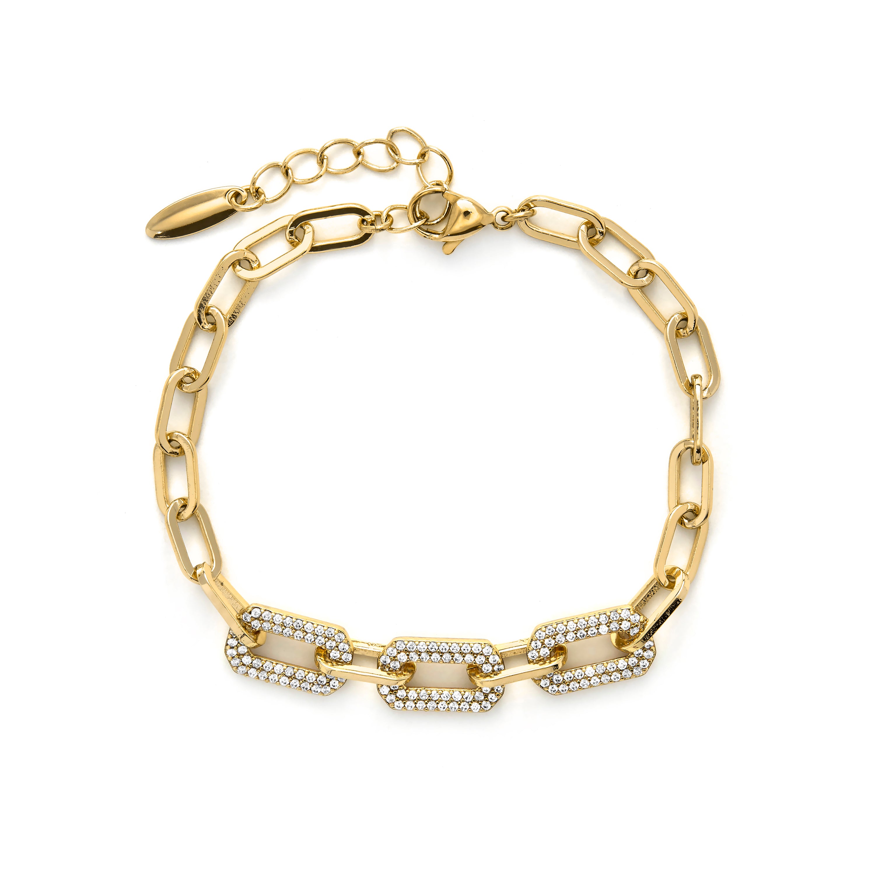 Pulsera acabado en oro amarillo de 18k - Nelith