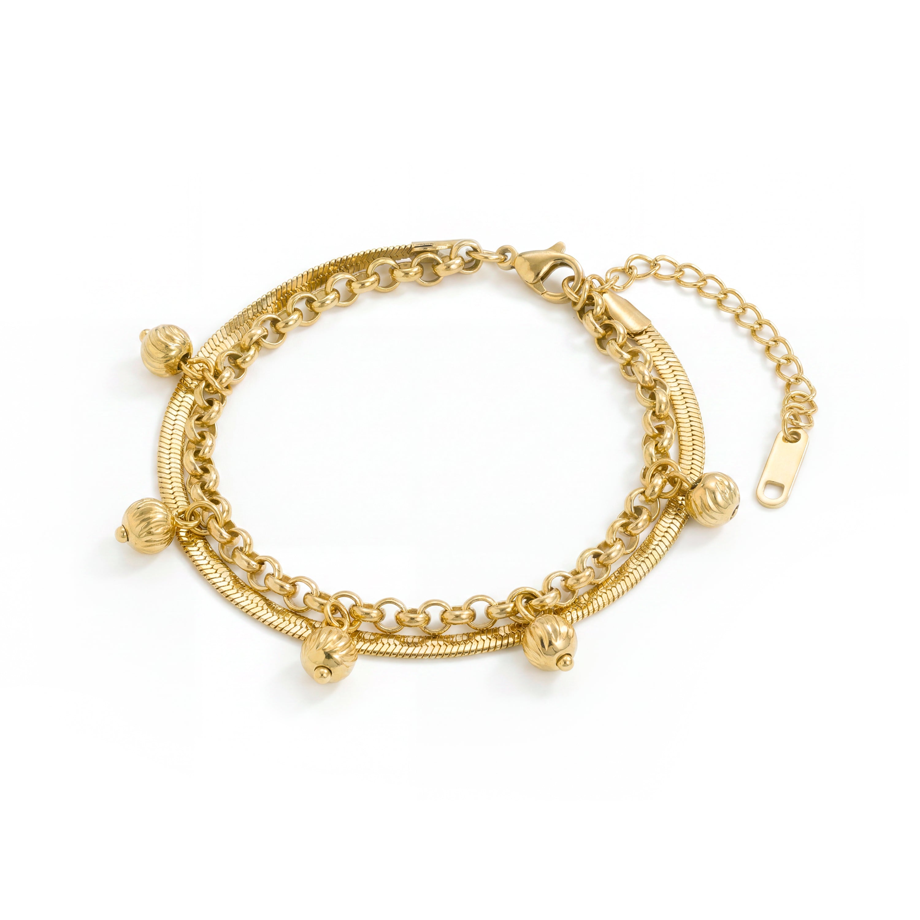 Pulsera acabado en oro amarillo de 18k - Savi