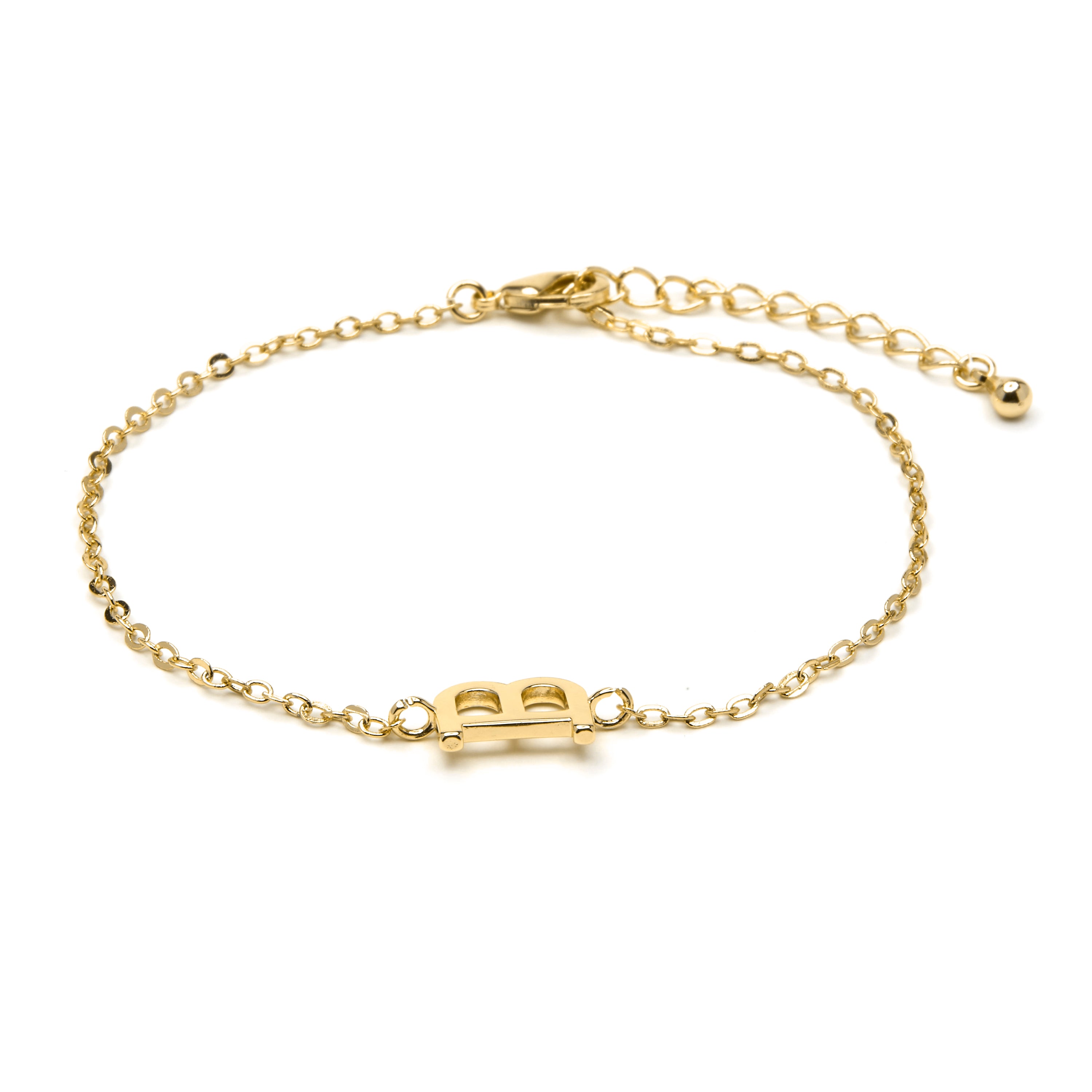 Pulsera acabado oro amarillo 18k - Alphabet