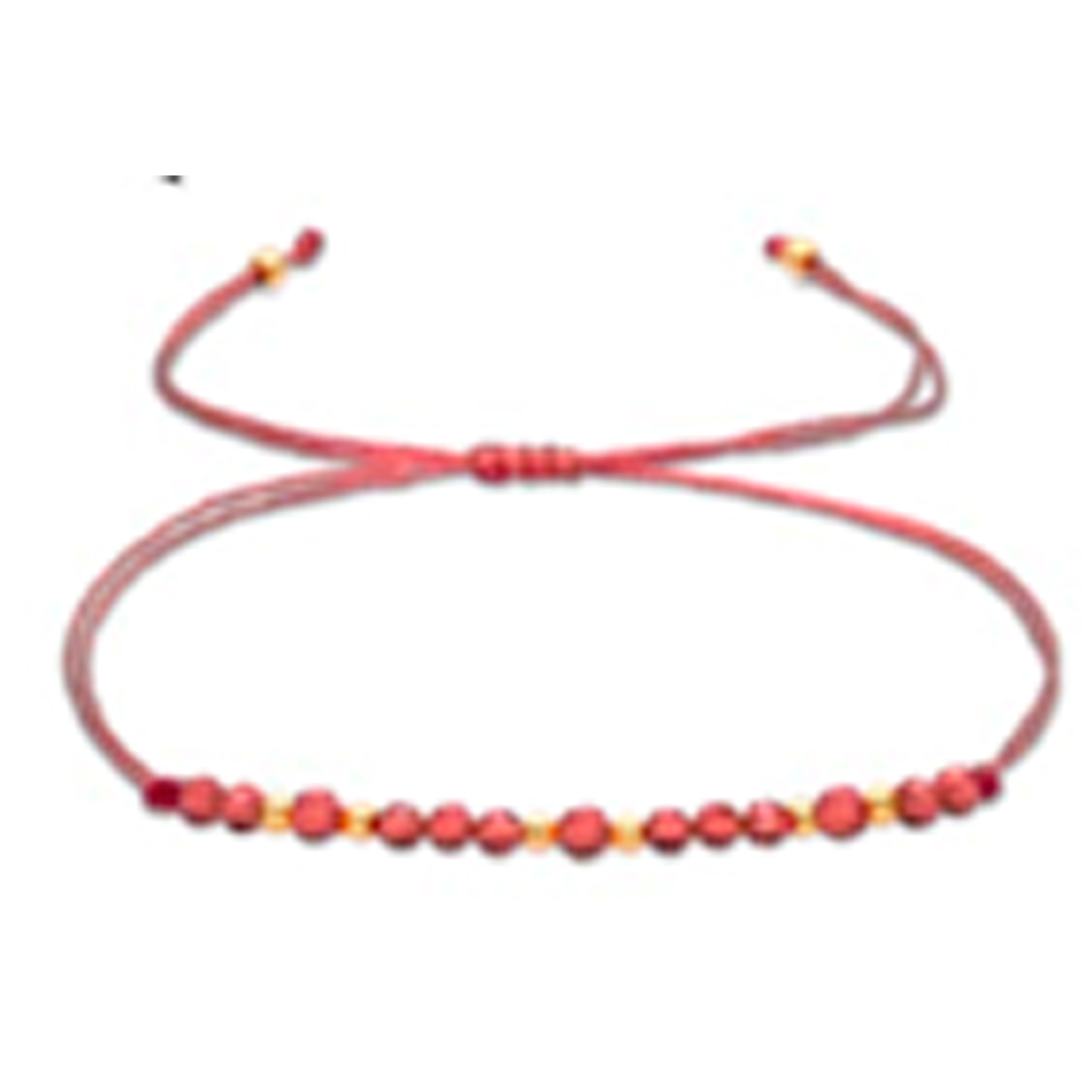 Pulsera de Cristal Granate acabado en oro amarillo de 18k - Shysal