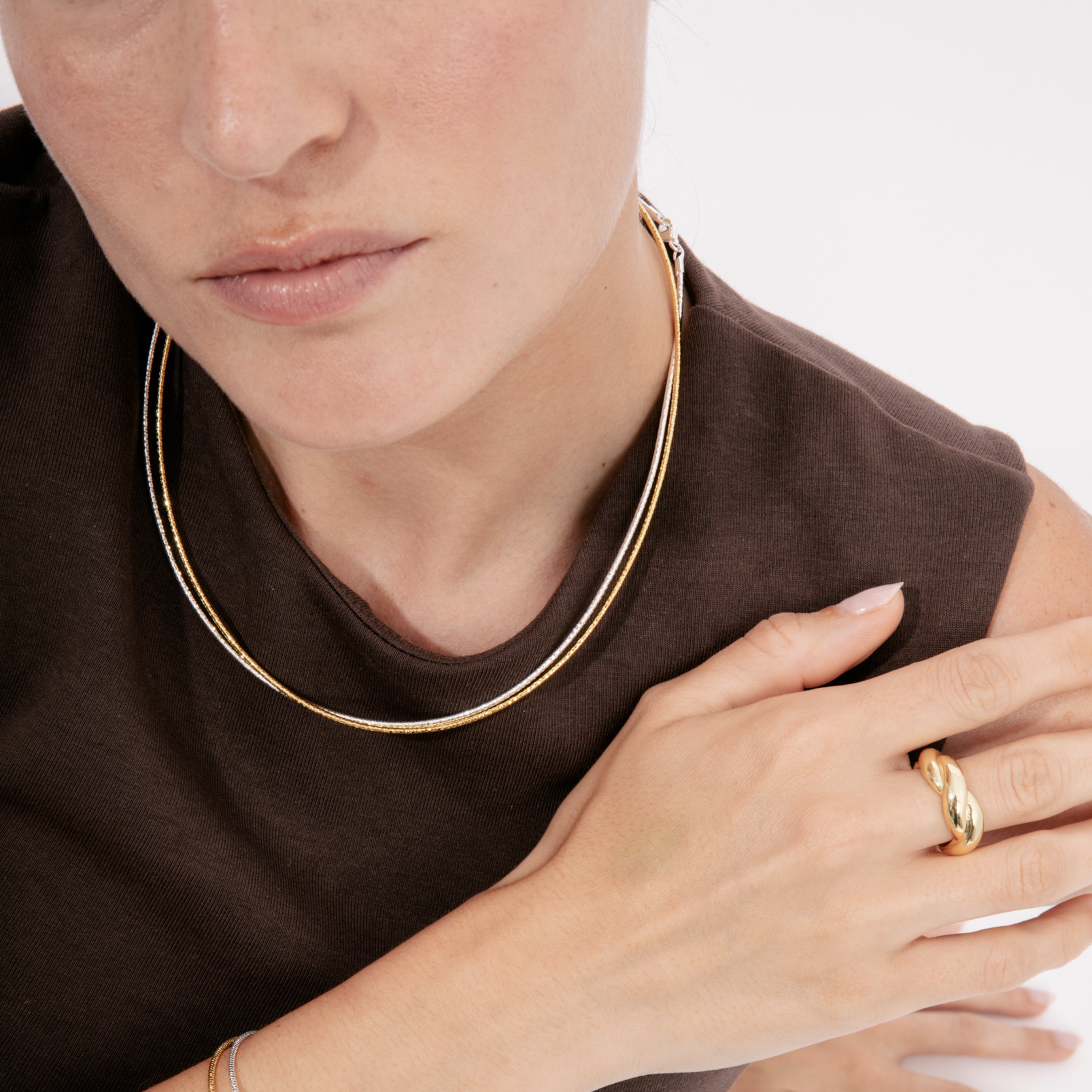 Pulsera acabado en oro amarillo de 18k - Nui