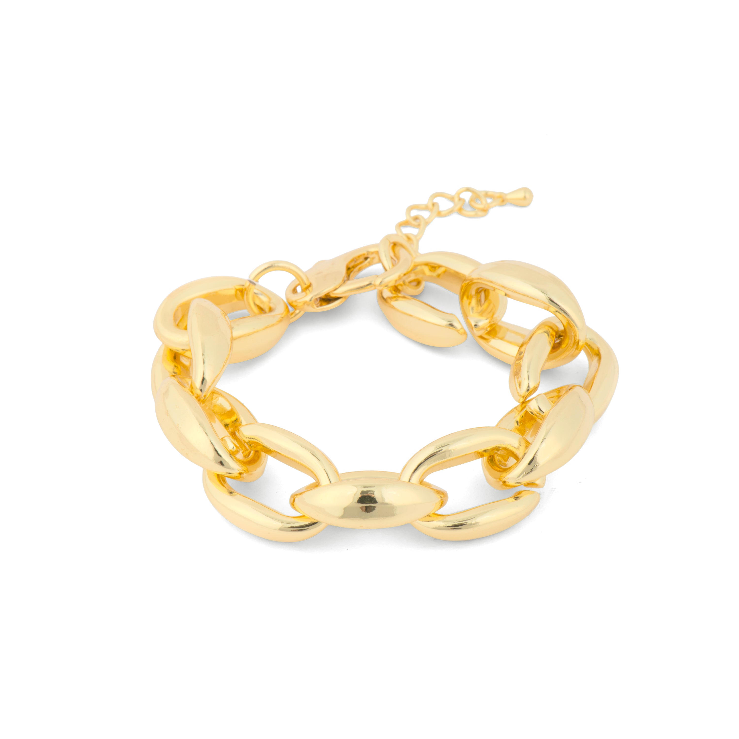 Pulsera acabado en oro amarillo de 18k - Aula