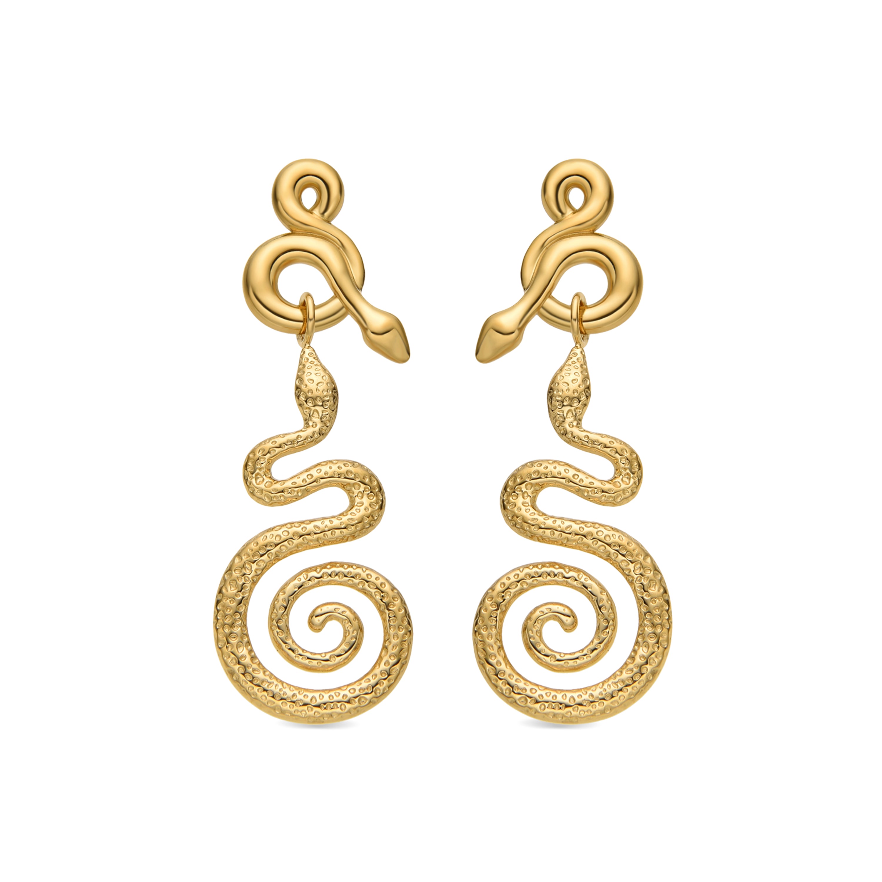 Pendientes acabado oro 18k - Khayla