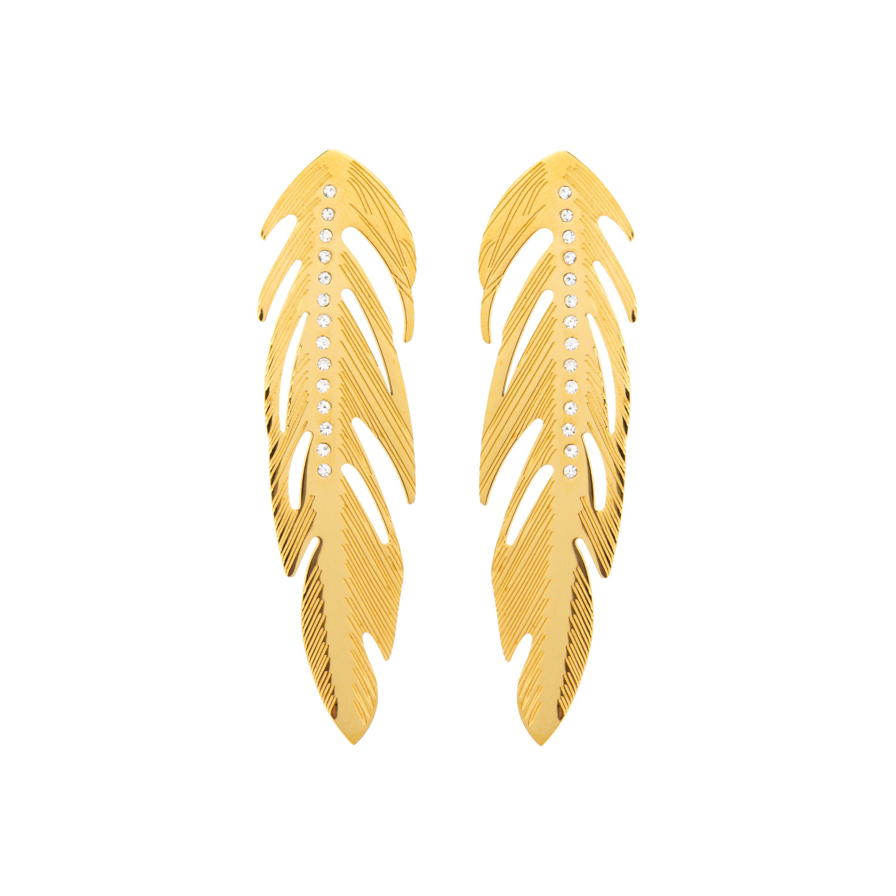 Ohrringe mit 18k Gelbgold-Finish - Naxi