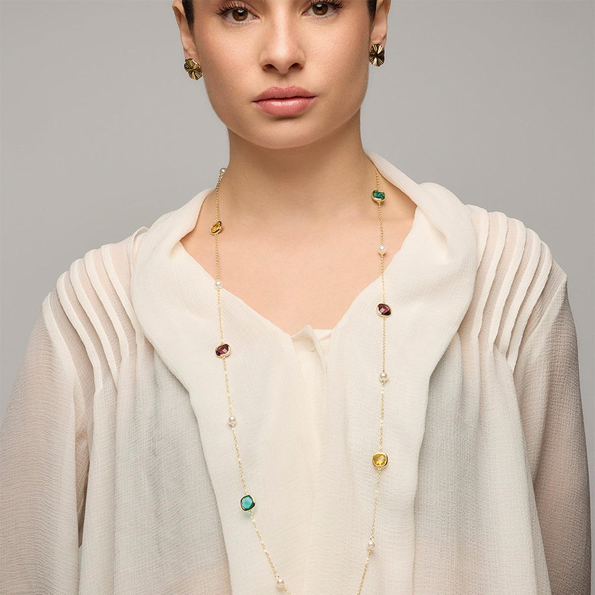 Pendientes acabado oro amarillo de 18k - Dodki