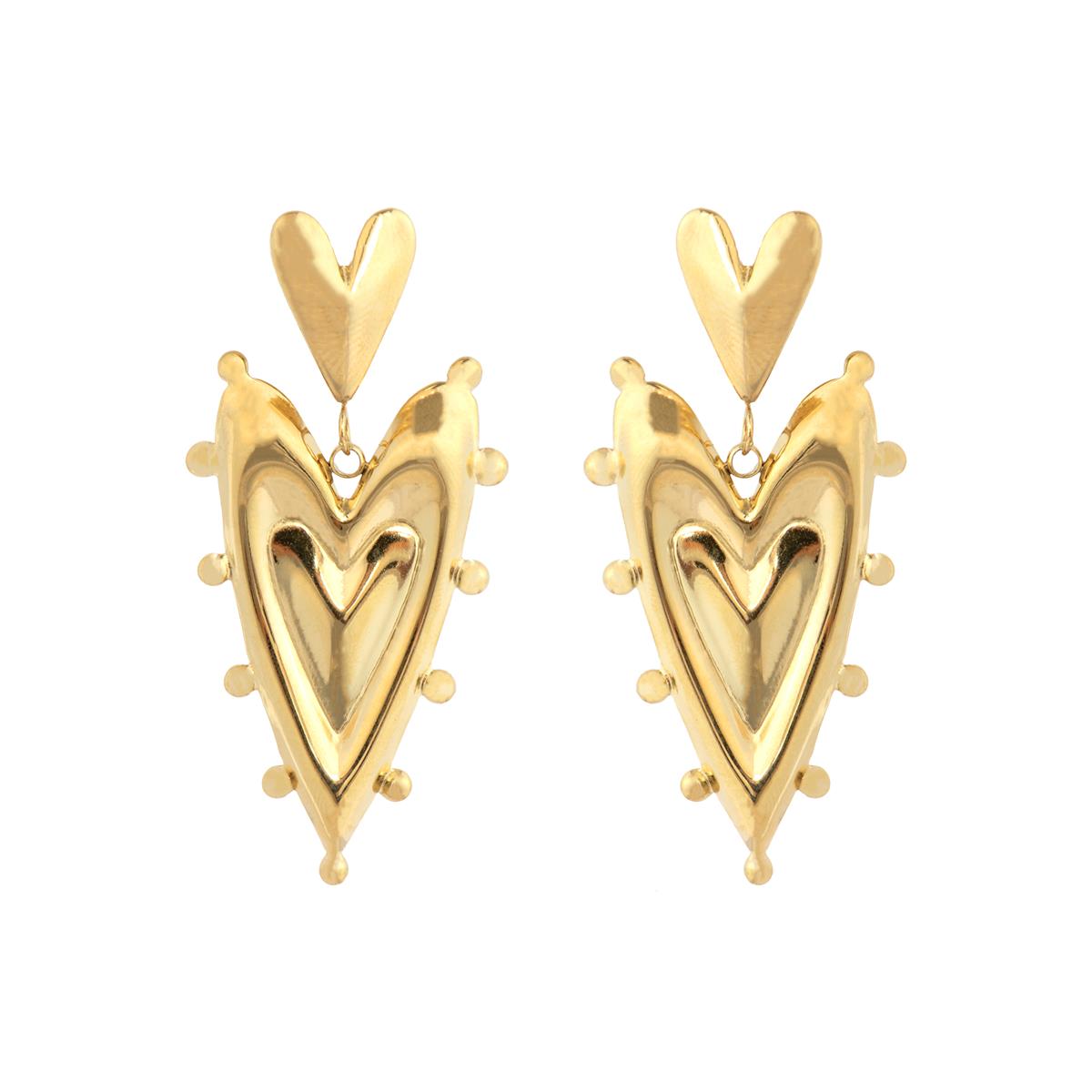 Orecchini finitura oro giallo 18k - Zenan