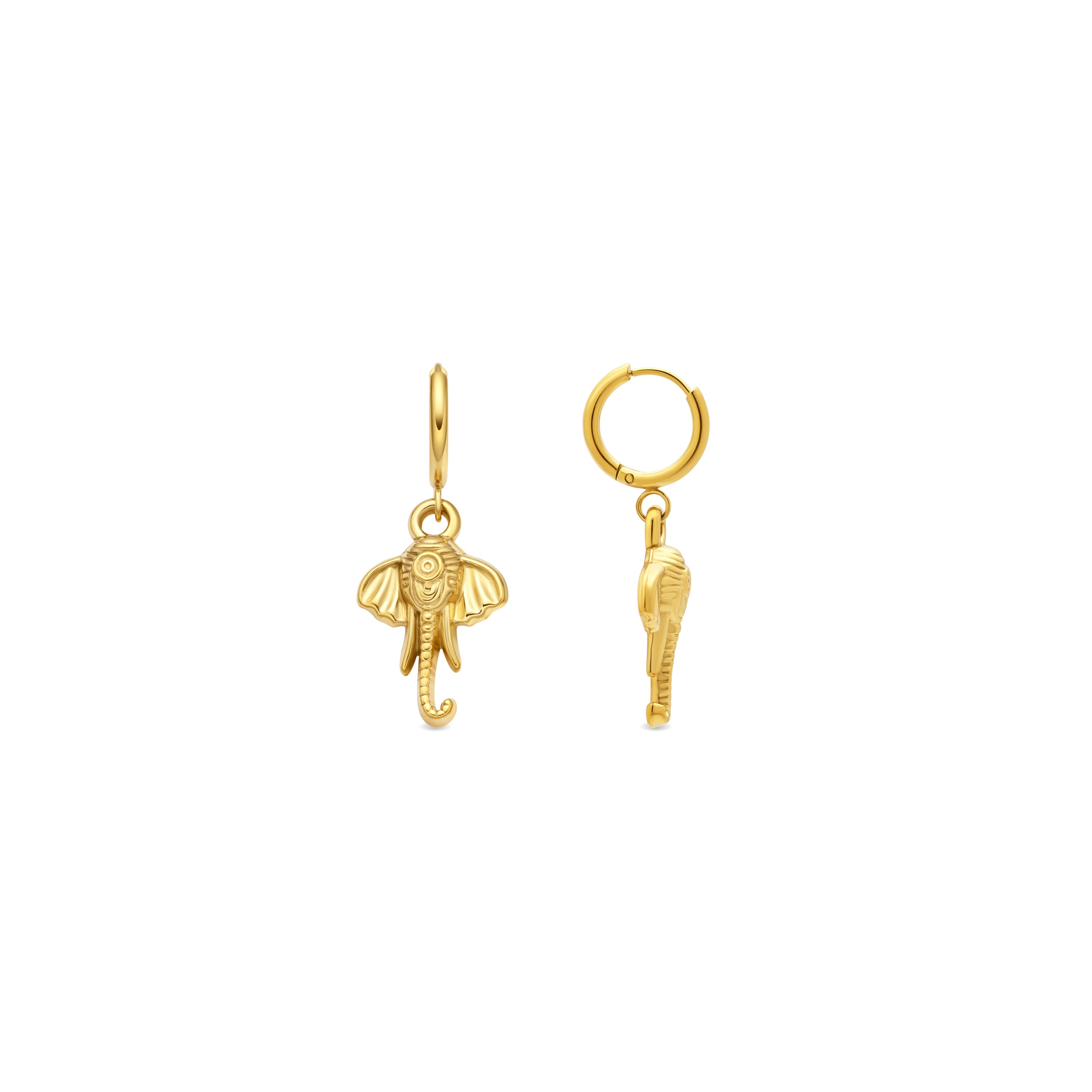 Pendientes acabado en oro amarillo 18k - Sisdek