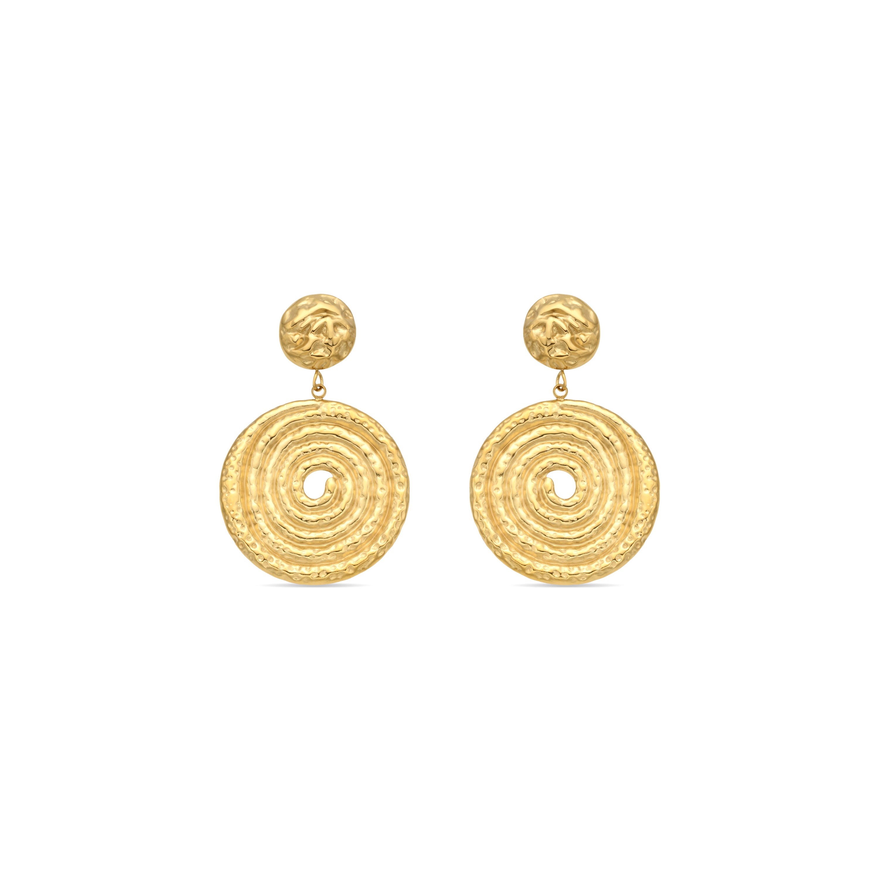Pendientes acabado en oro amarillo 18k - Mysdan