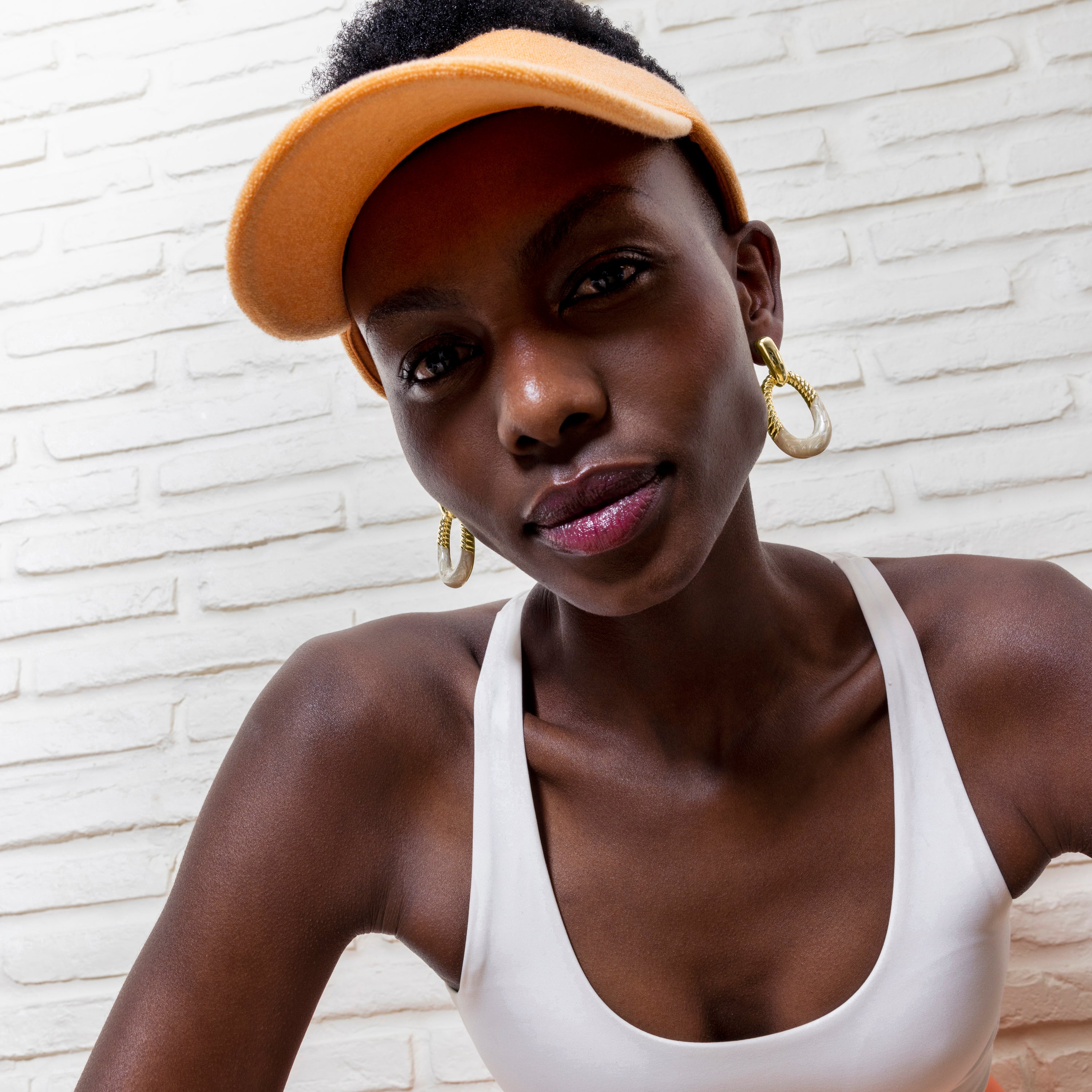 Pendientes acabados en oro amarillo de 18k - Shango