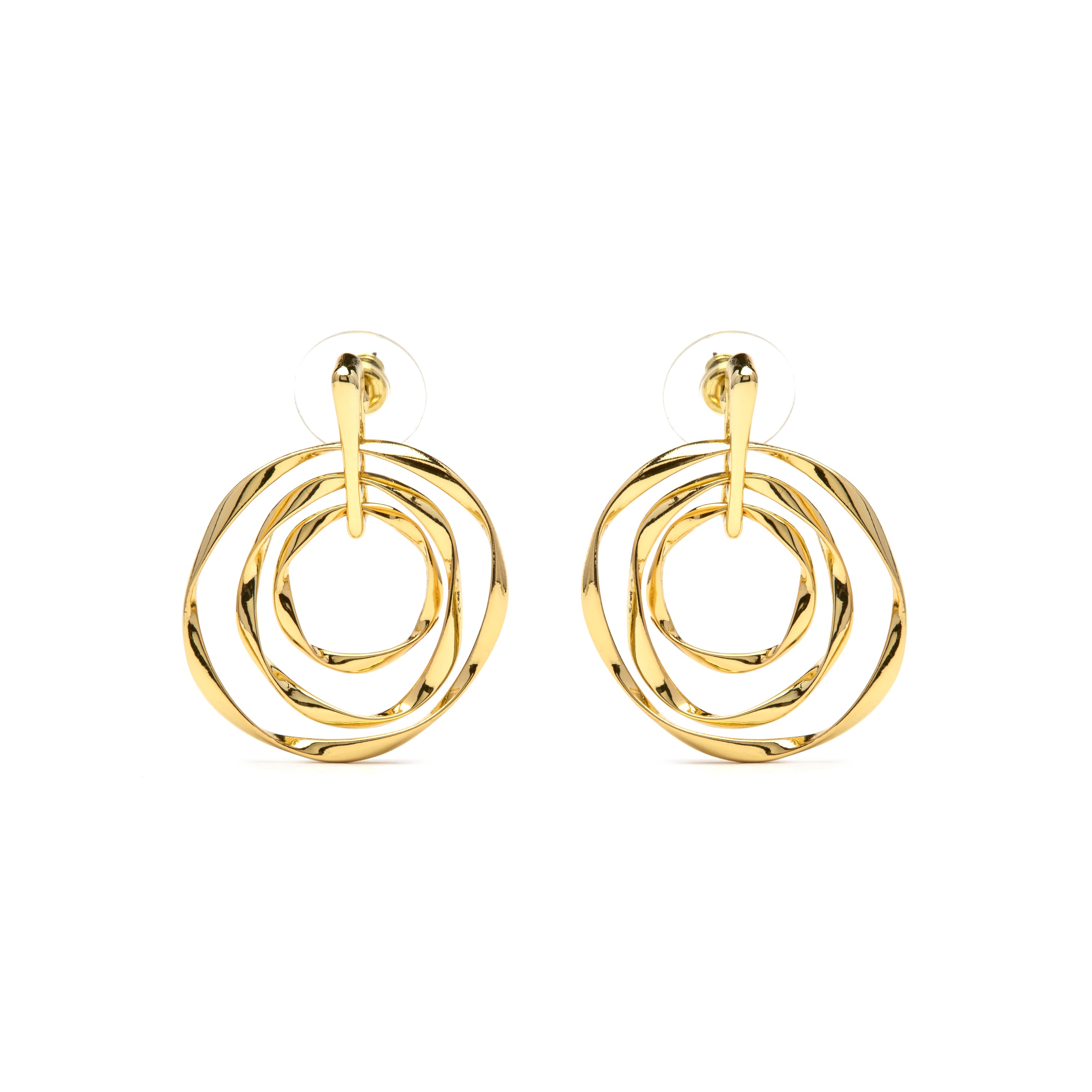 Pendientes acabado en oro amarillo 18k - Daban