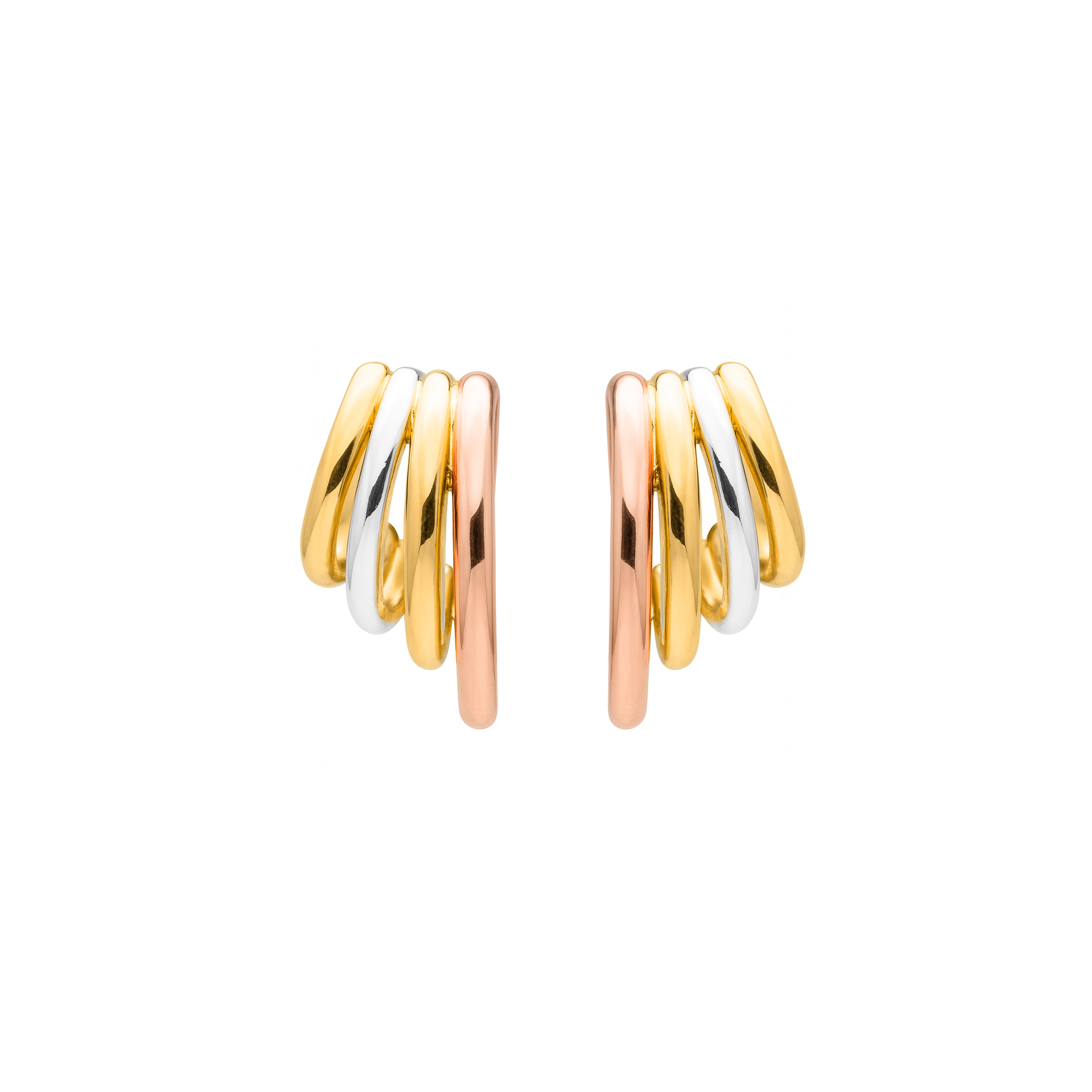 Pendientes acabado en oro amarillo 18k - Linley