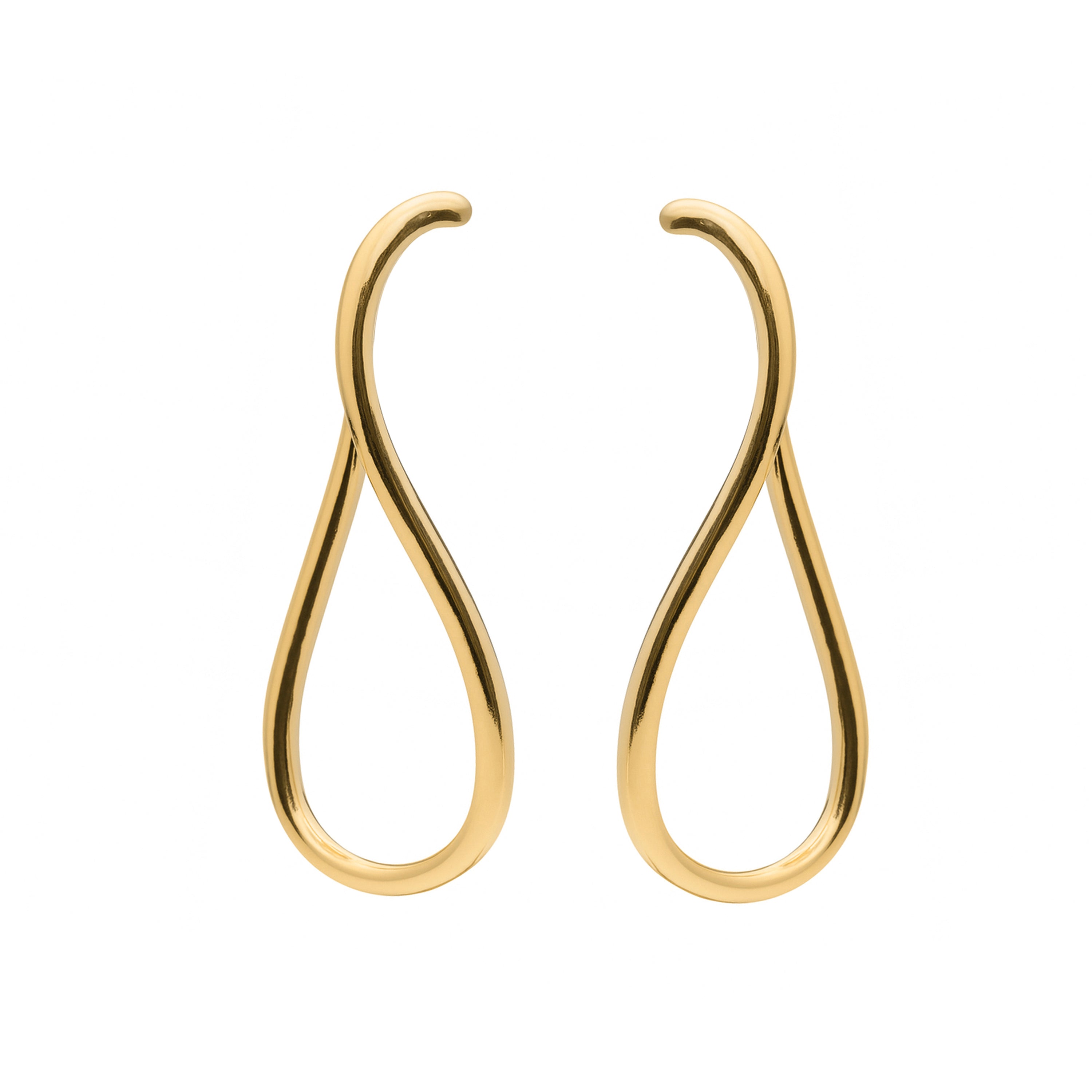 Pendientes acabado en oro amarillo 18k - Lankal