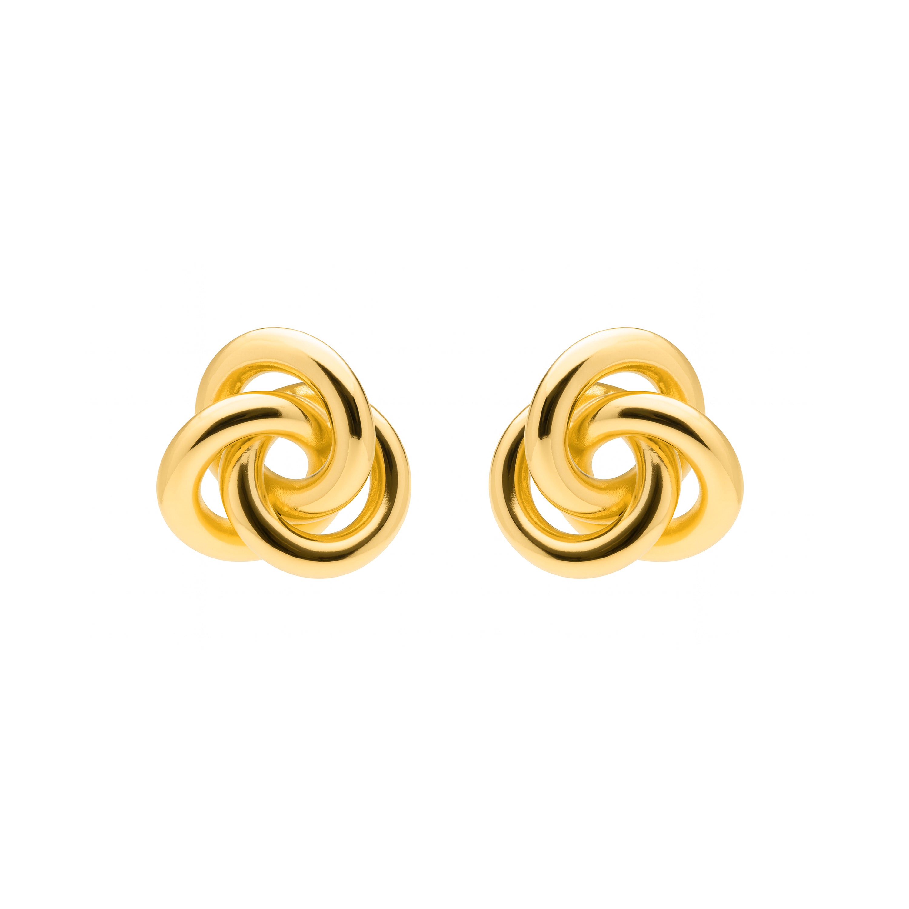 Pendientes acabado en oro amarillo 18k - Atoe