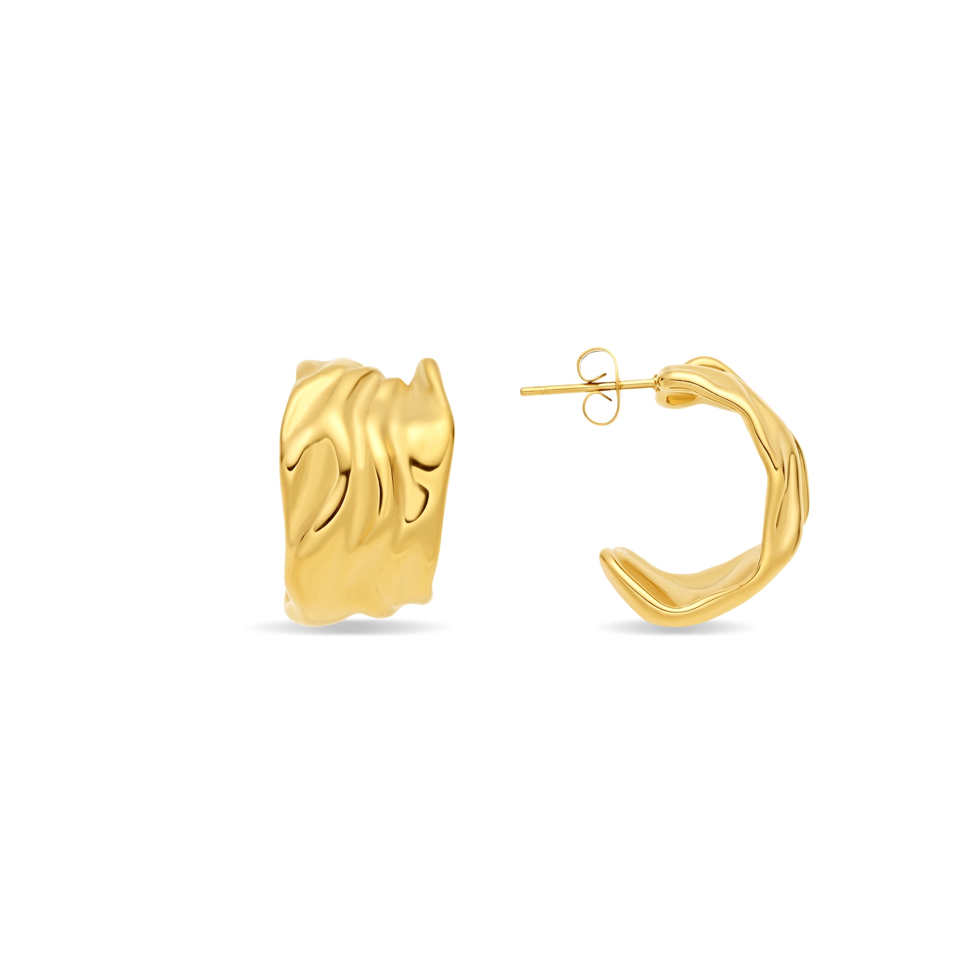 Pendientes acabado en oro amarillo de 18k - Deurisk