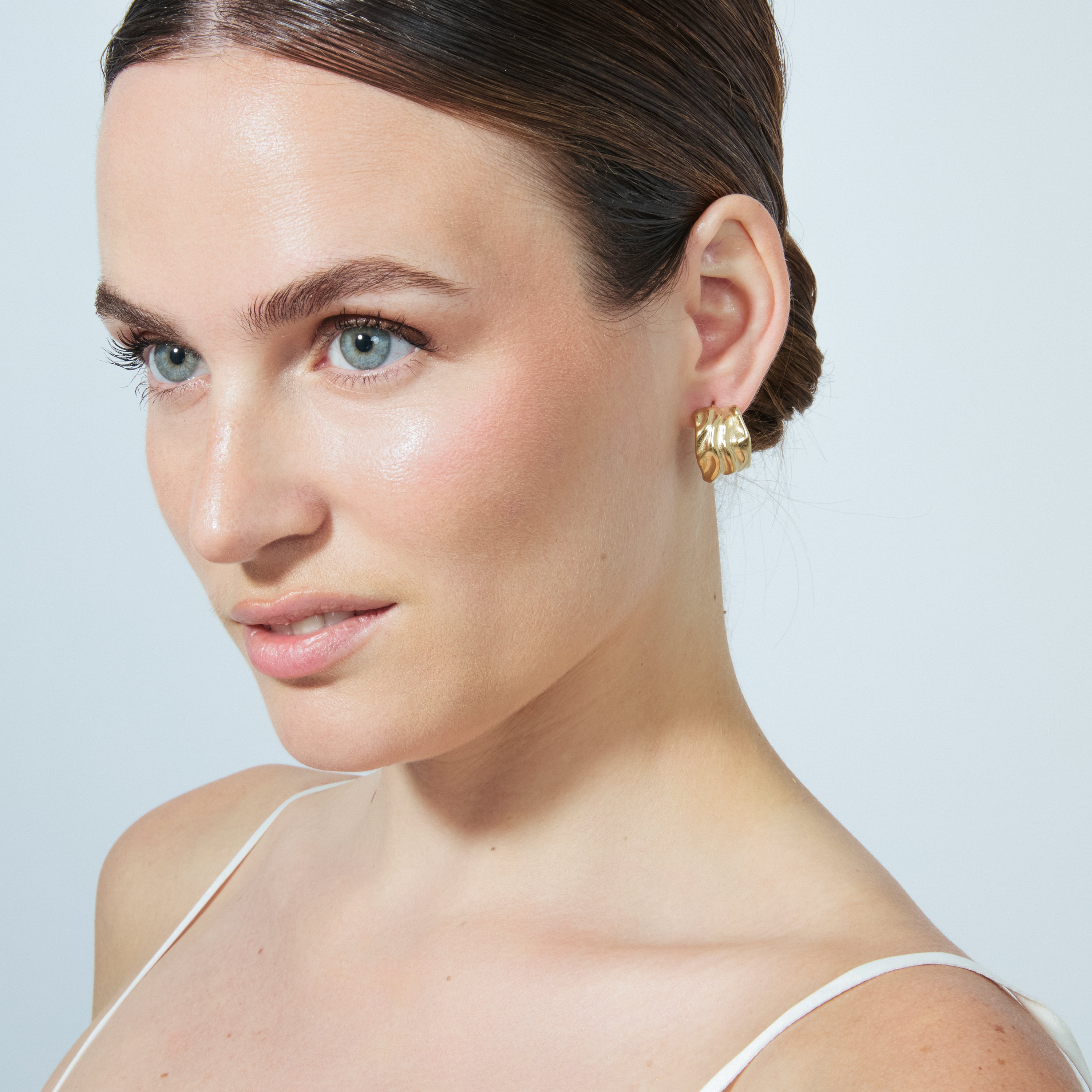 Pendientes acabado en oro amarillo de 18k - Deurisk