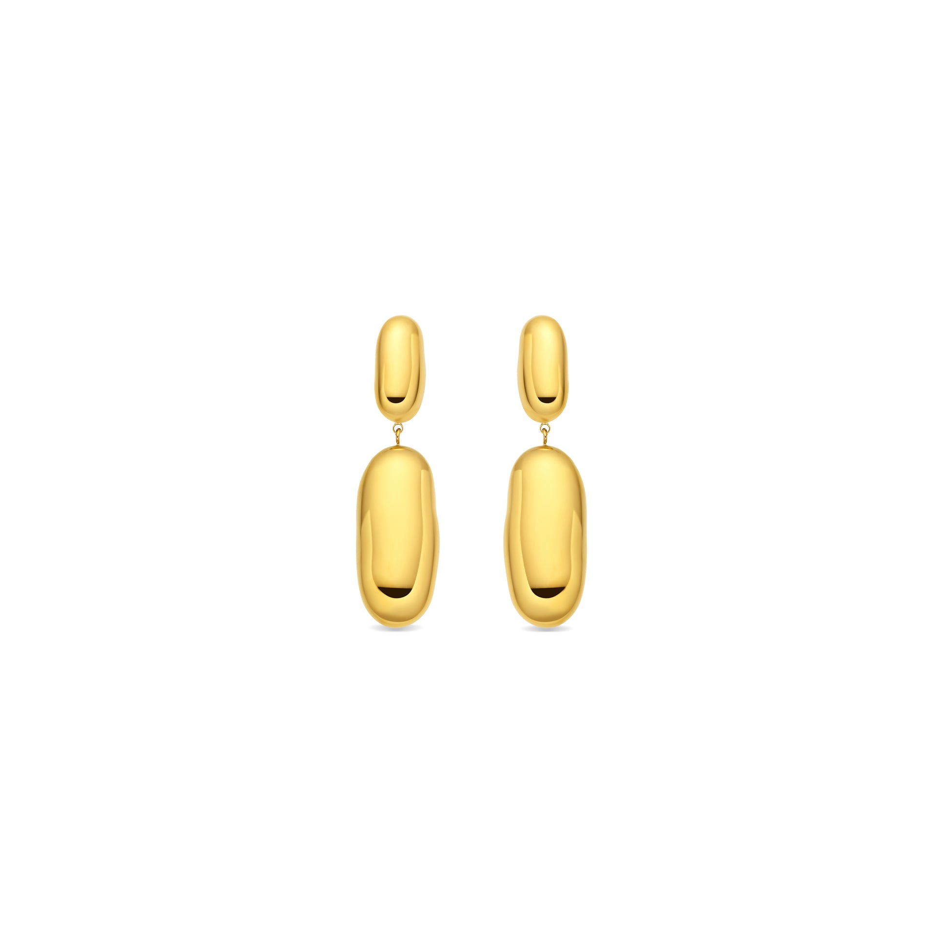 Pendientes acabado en oro amarillo de 18k - Myshi