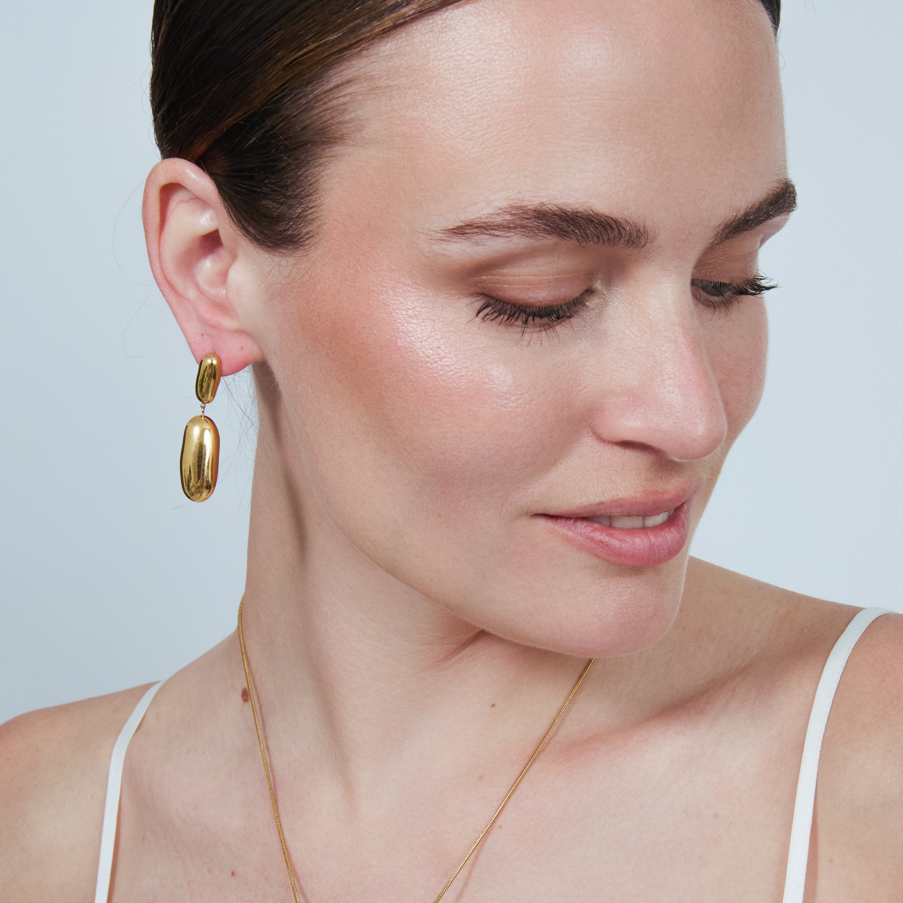 Pendientes acabado en oro amarillo de 18k - Myshi