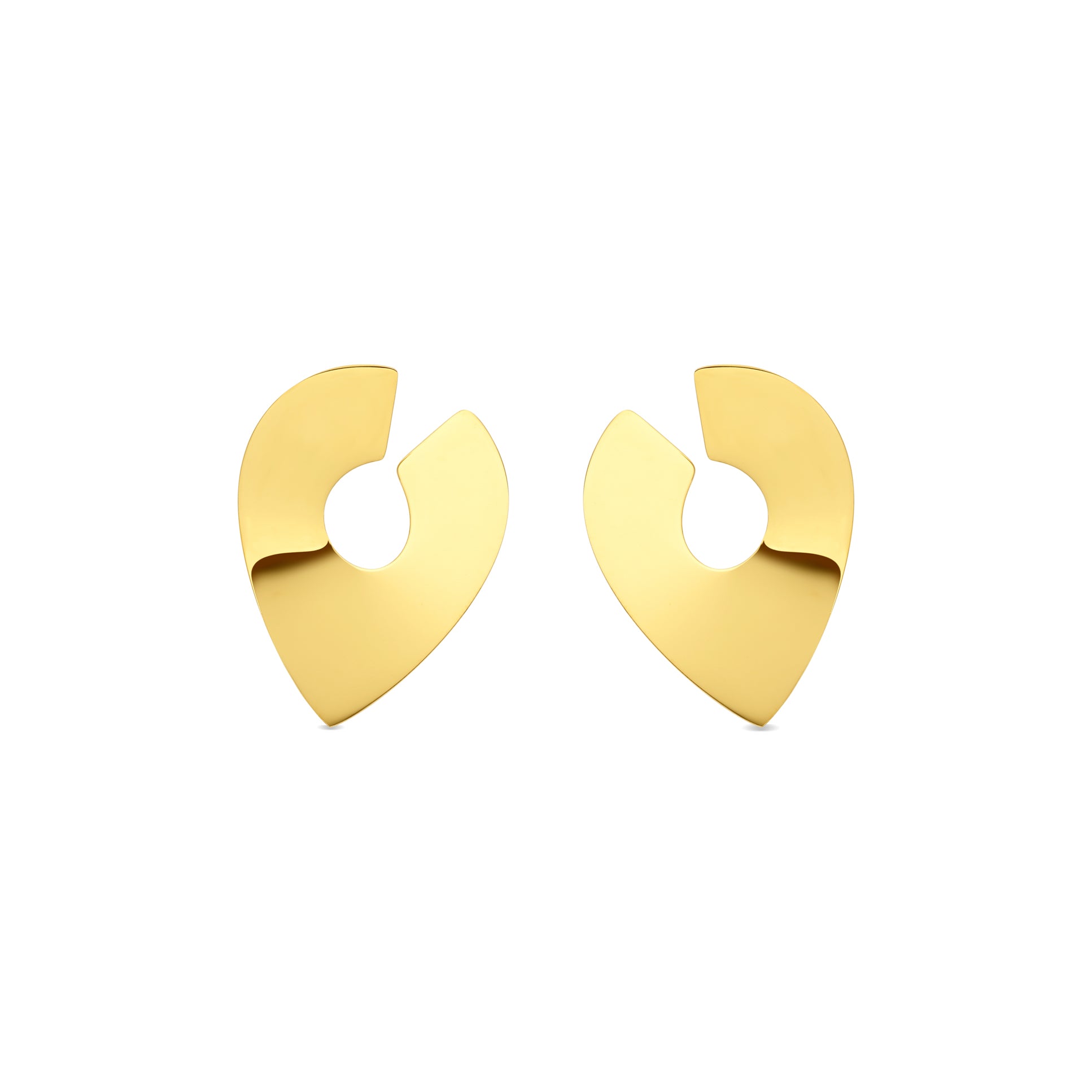 Pendientes acabado en oro amarillo de 18k - Shanan