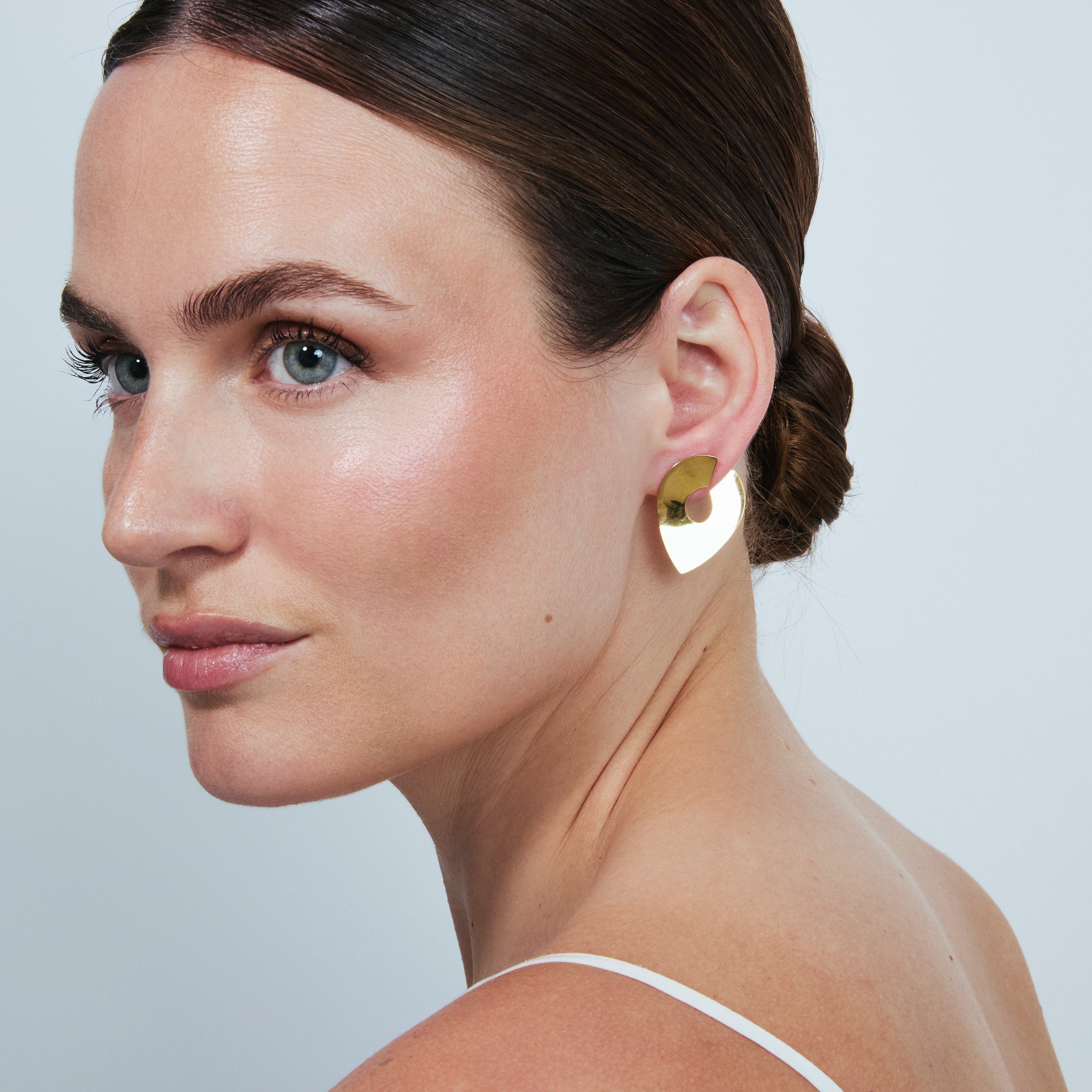 Pendientes acabado en oro amarillo de 18k - Shanan