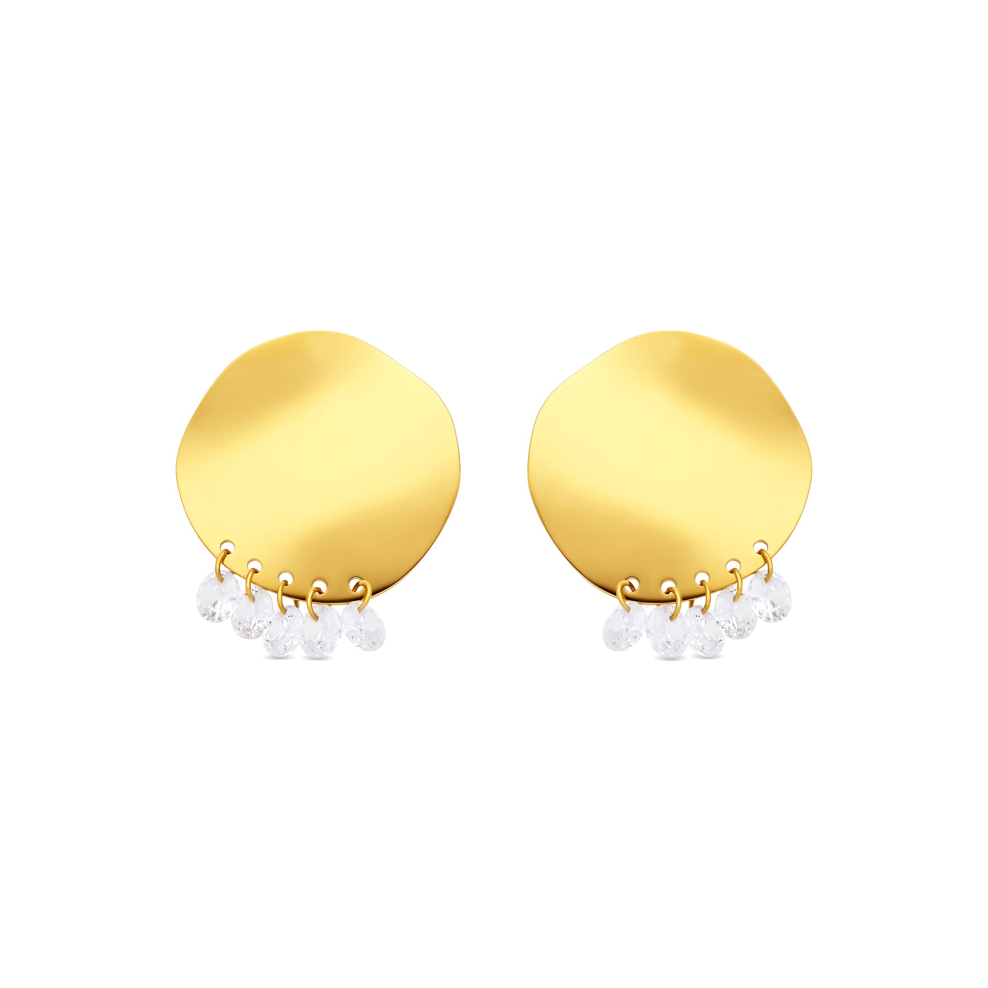 Pendientes acabado en oro amarillo de 18k - Oma