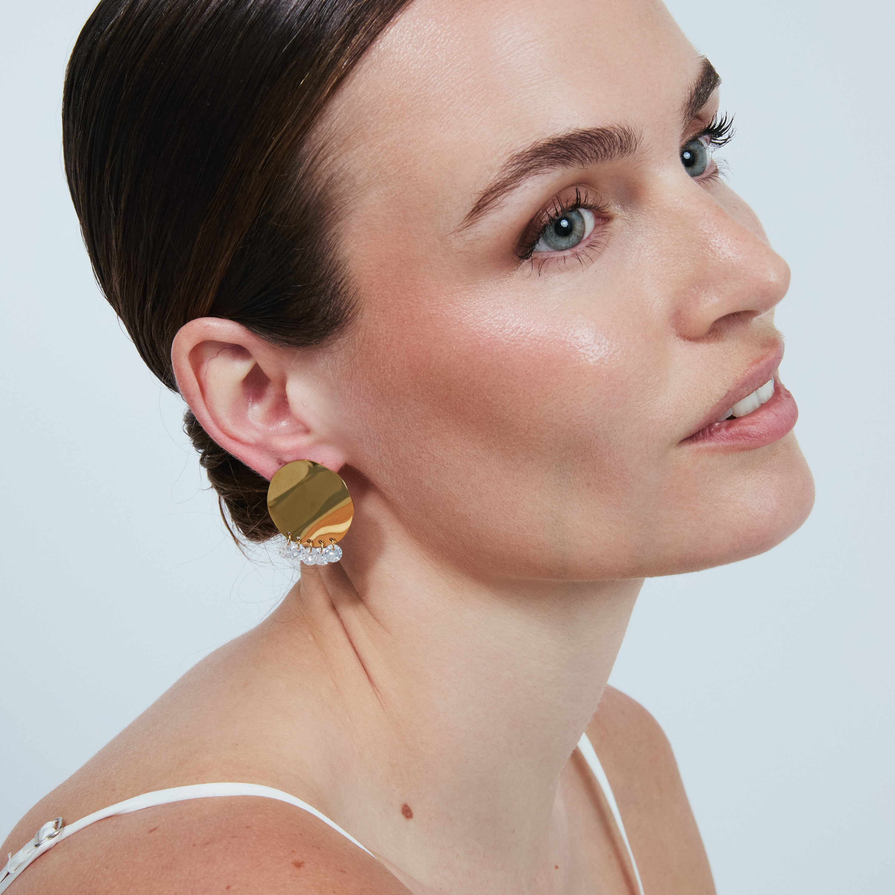 Pendientes acabado en oro amarillo de 18k - Oma