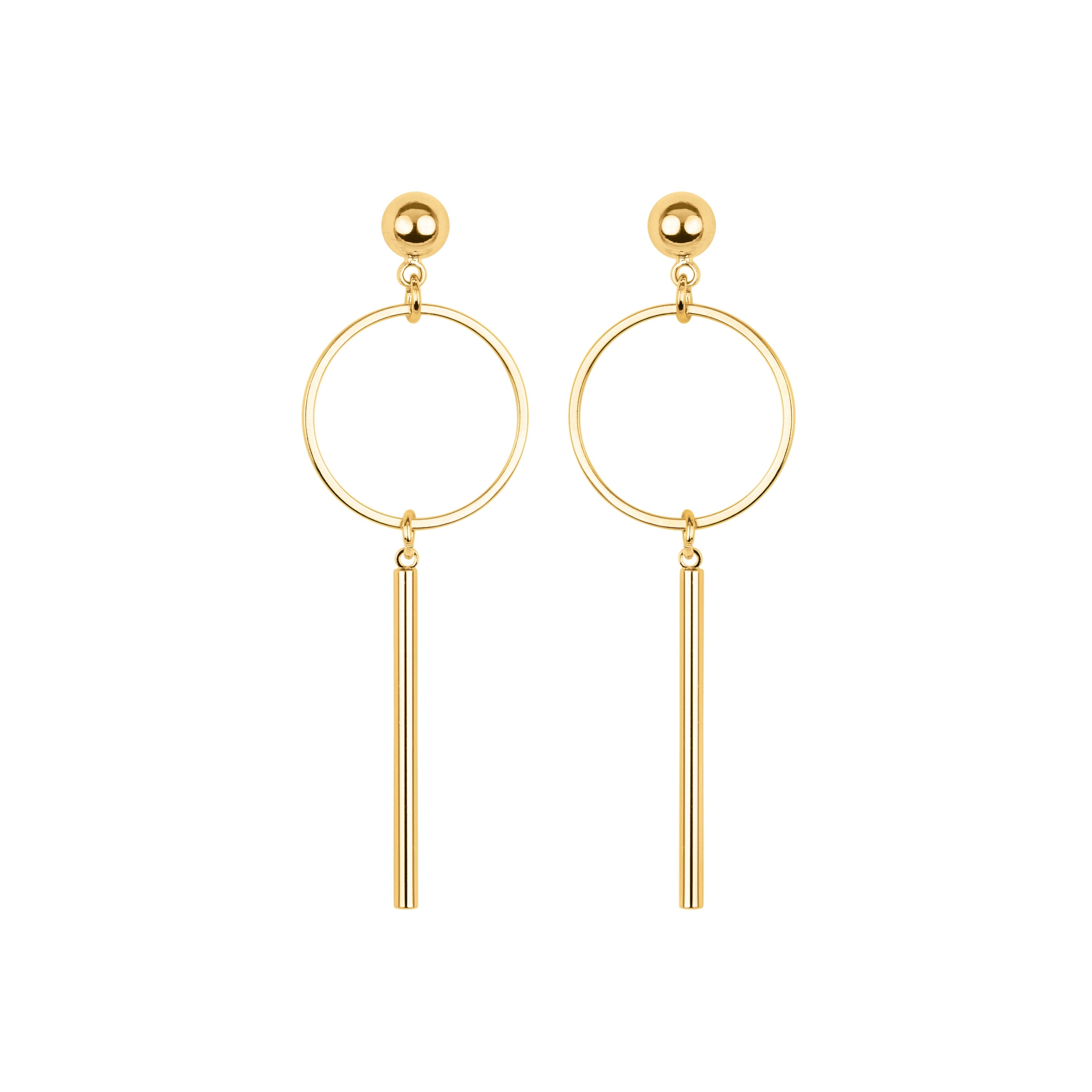Boucles d&amp;#39;oreilles en or jaune 18K - Coion