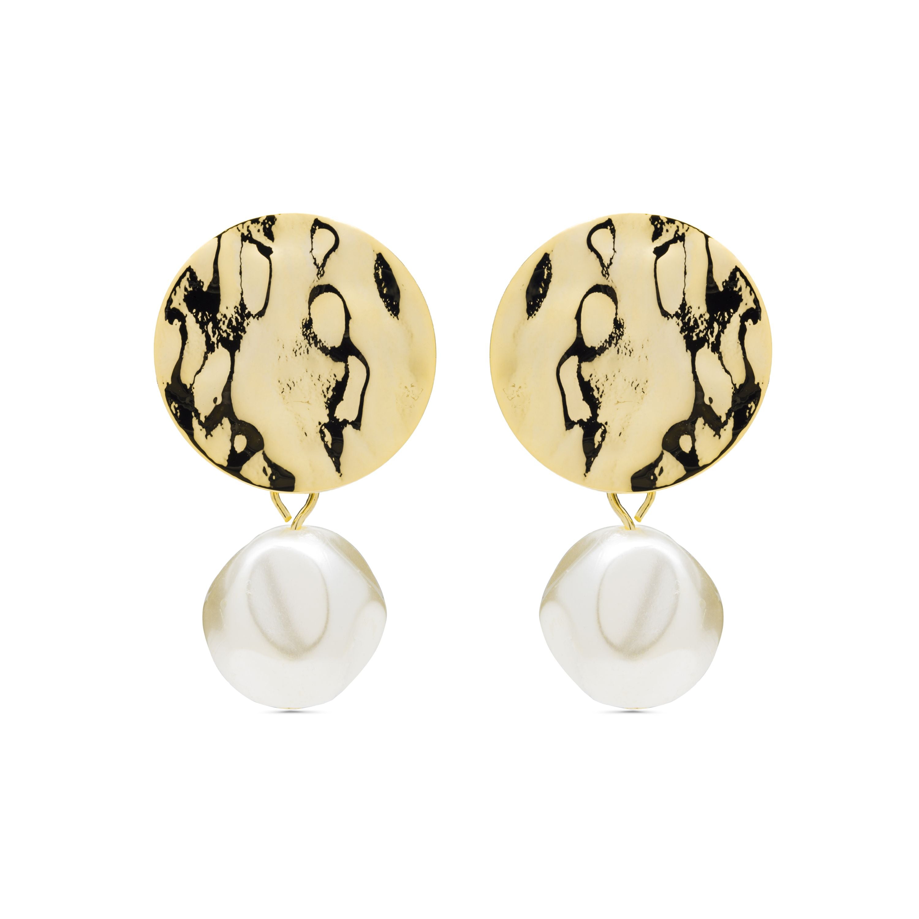 Boucles d&amp;#39;oreilles en or jaune 18K - Anndas
