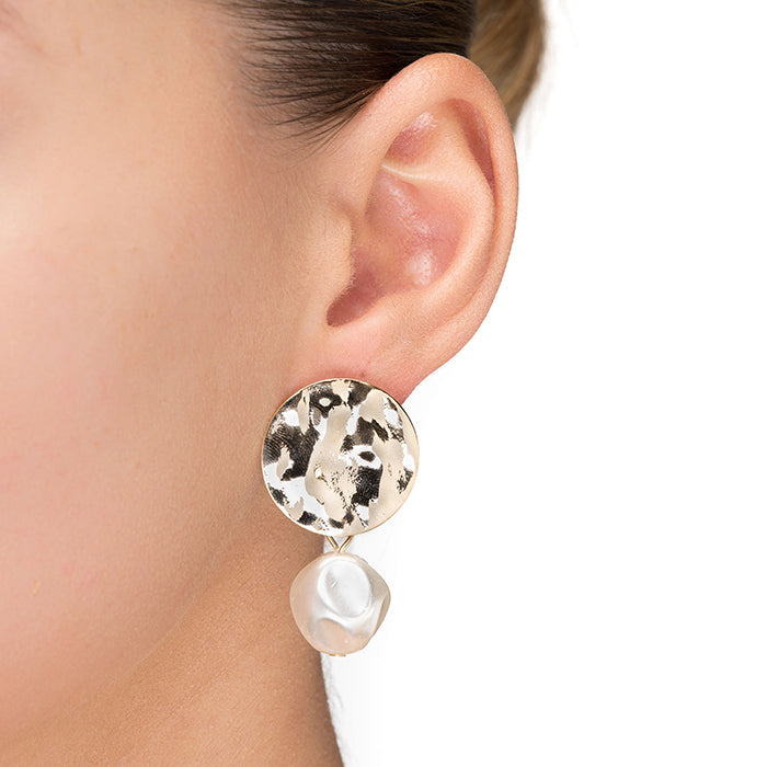 Boucles d&amp;#39;oreilles en or jaune 18K - Anndas