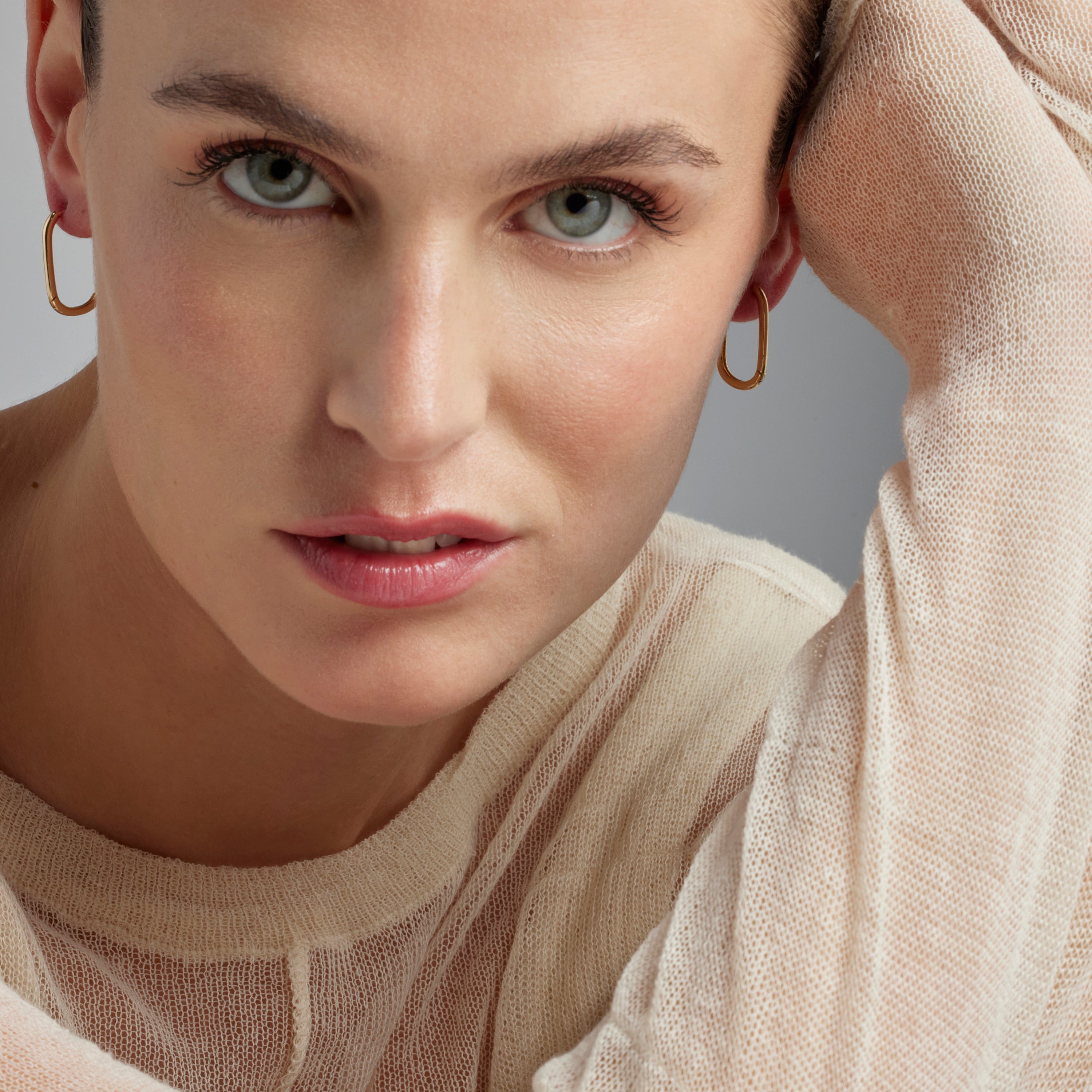 Pendientes acabados en oro amarillo de 18K - Tosith