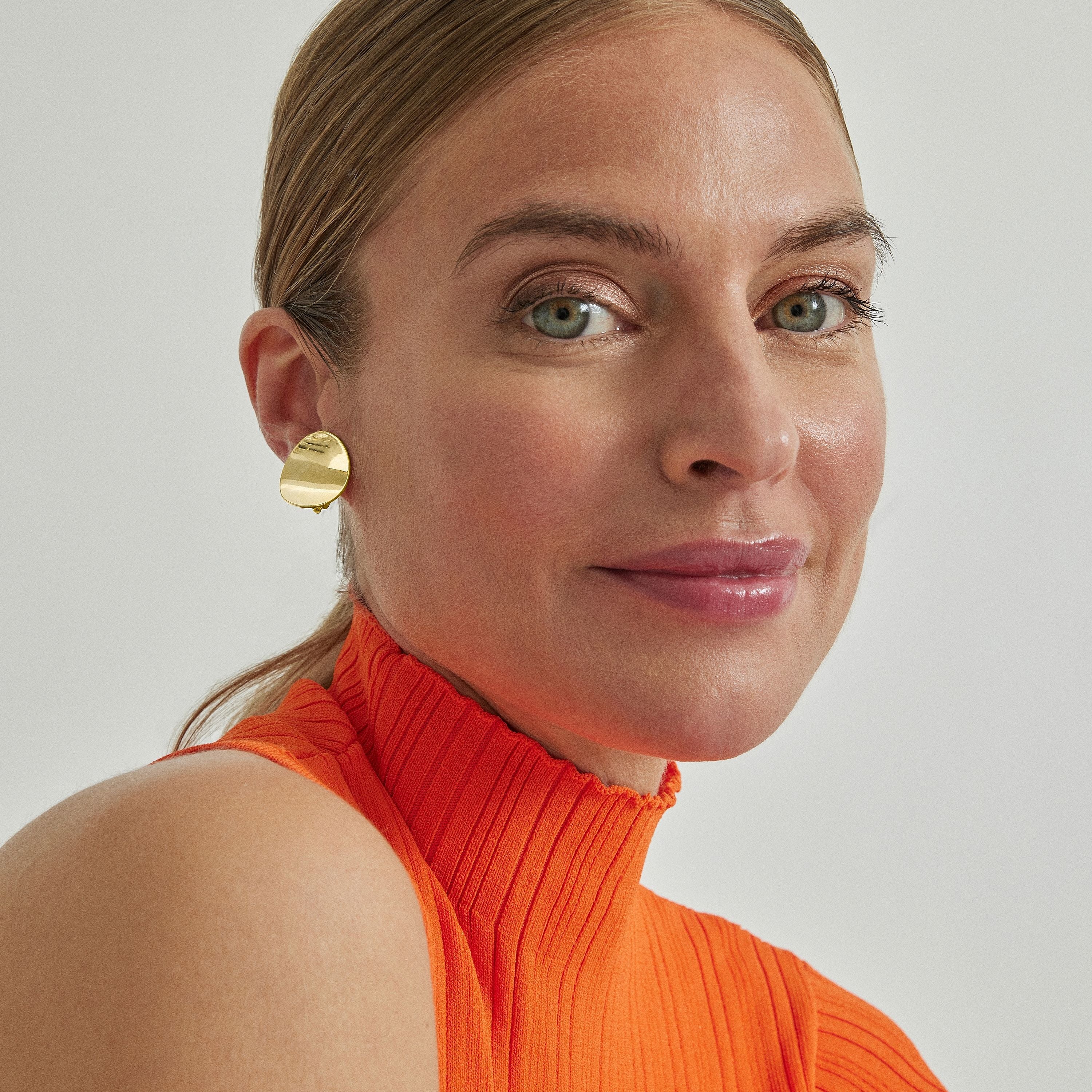 Pendientes acabados en oro amarillo de 18K - Kihau