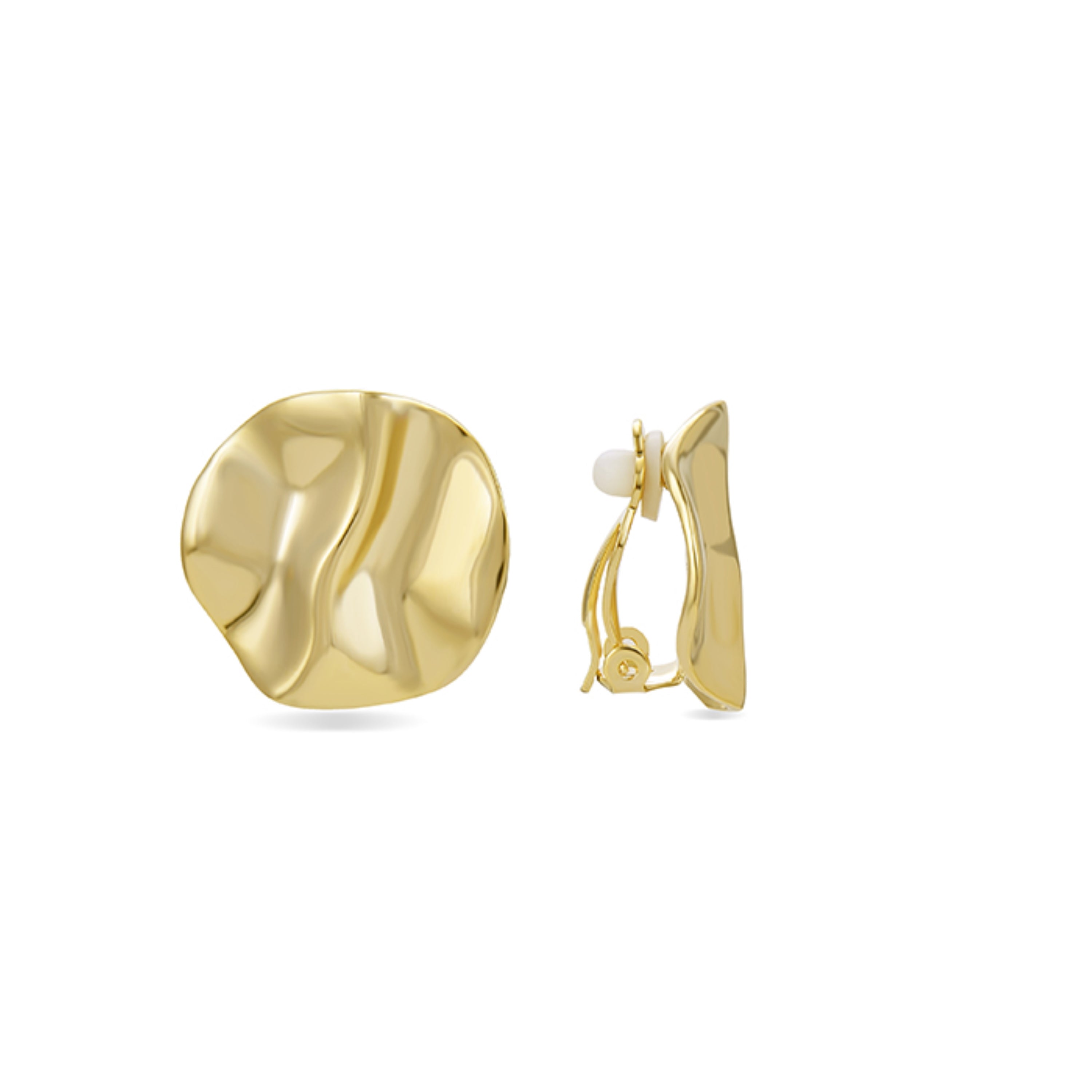 Pendientes acabados en oro amarillo de 18K - Tisa