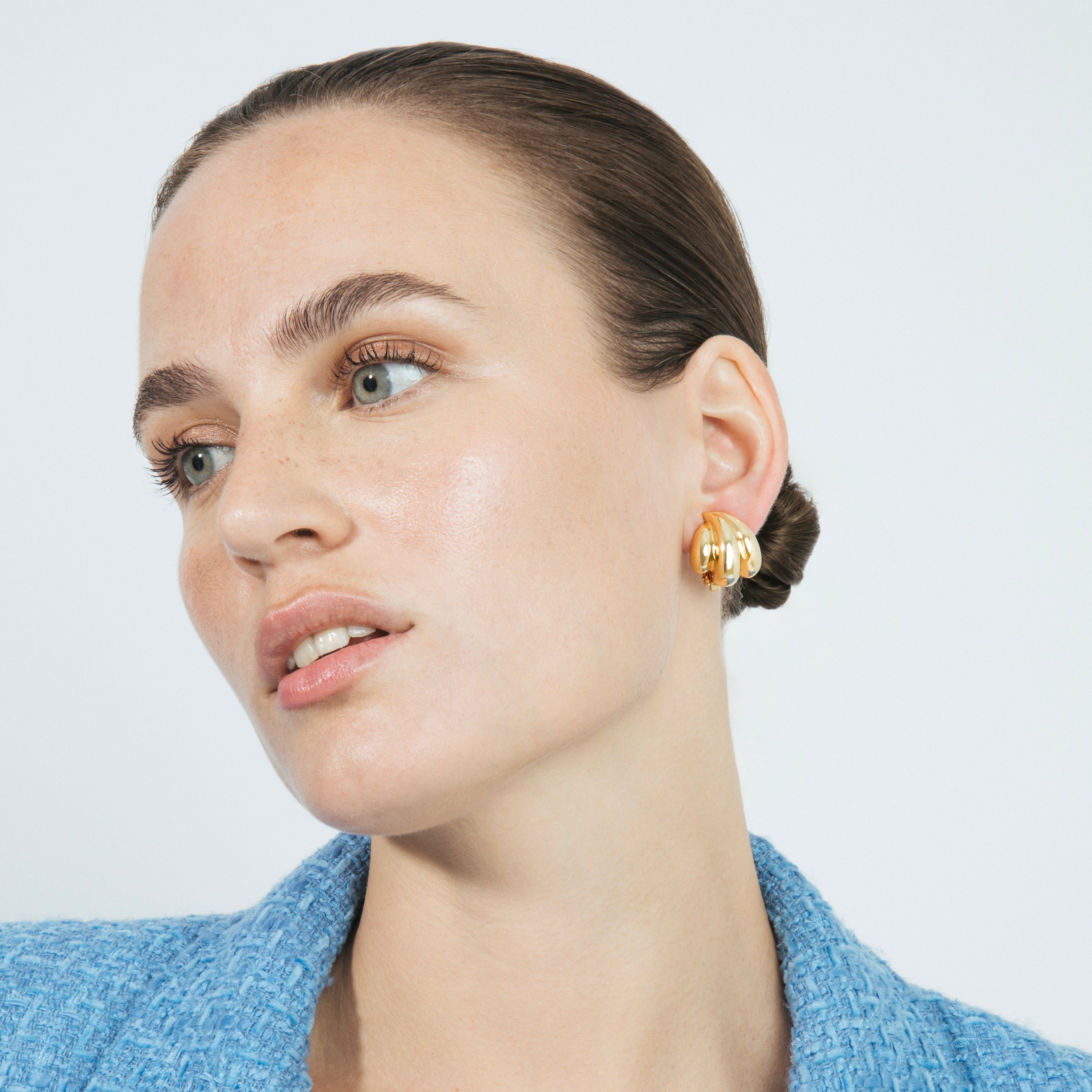 Pendientes acabado en oro amarillo 18k - Xiwind