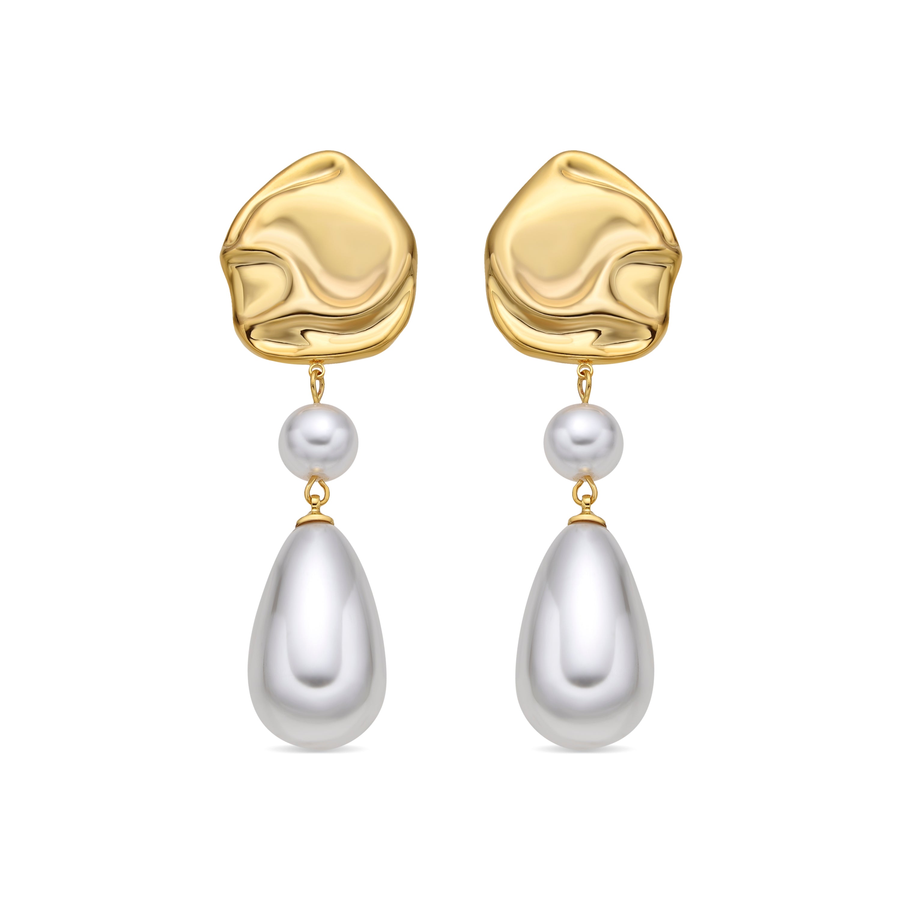 Pendientes acabado oro amarillo de 18k - Everin