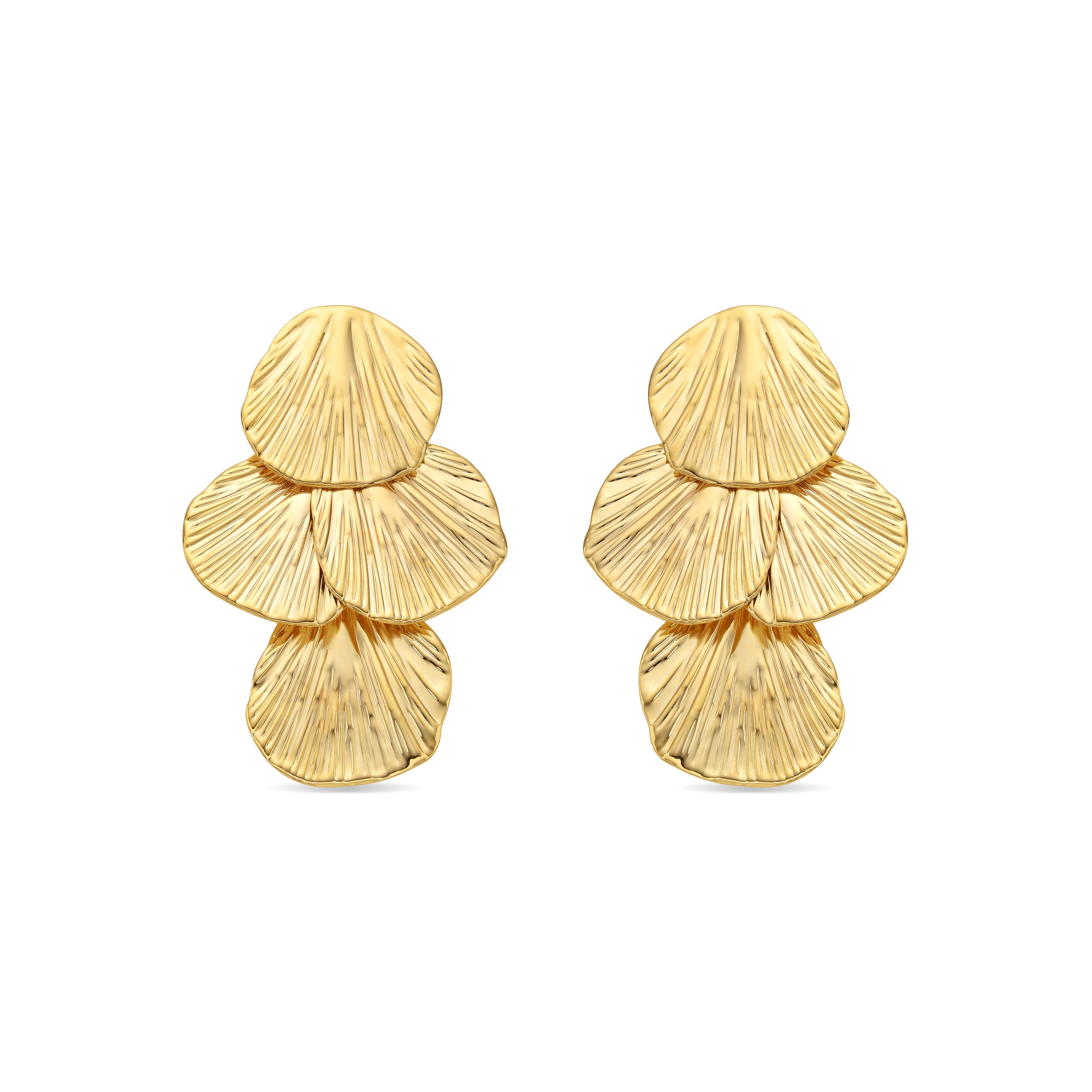 Pendientes acabado oro amarillo de 18k - Akama