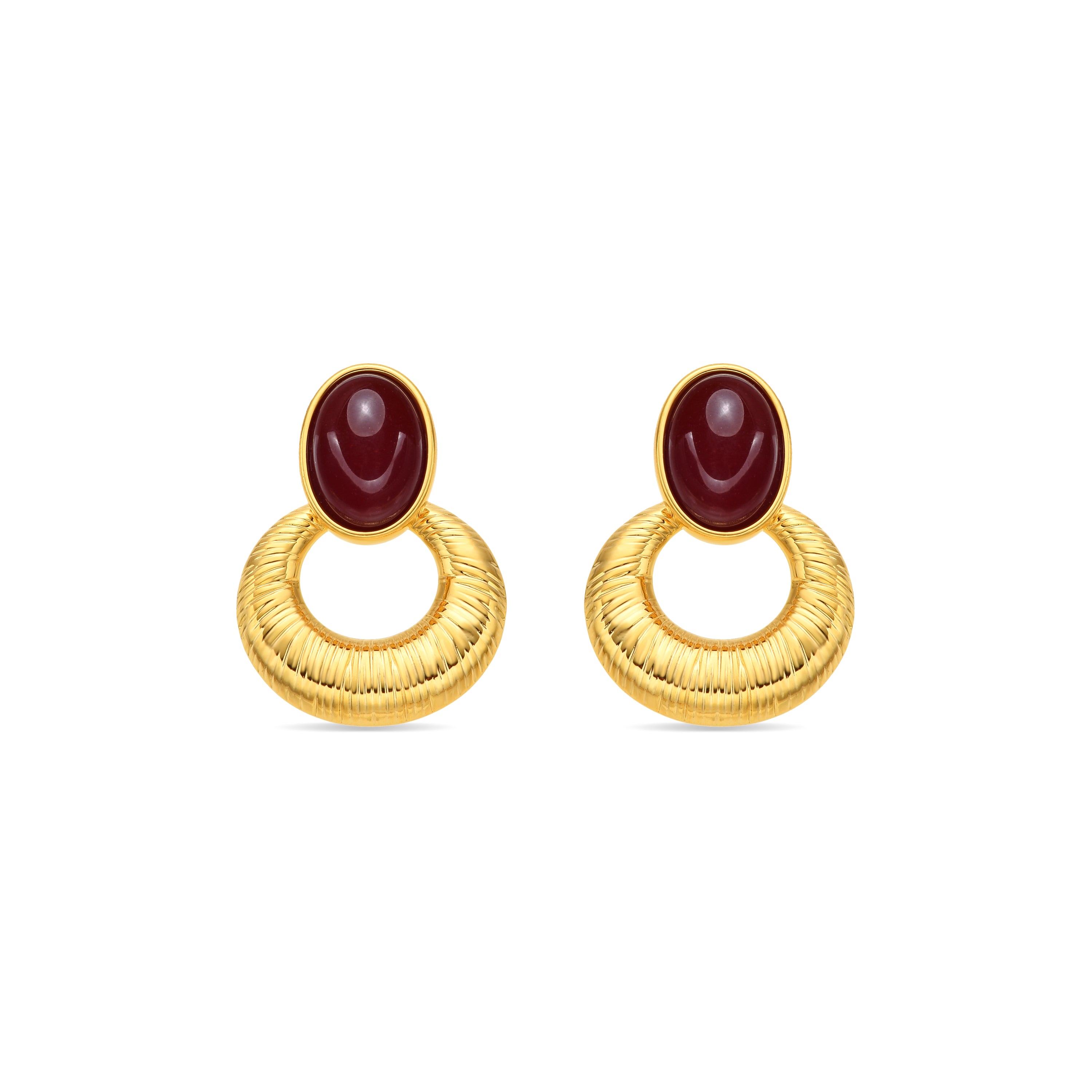 Pendientes acabado oro amarillo de 18k - Ampy