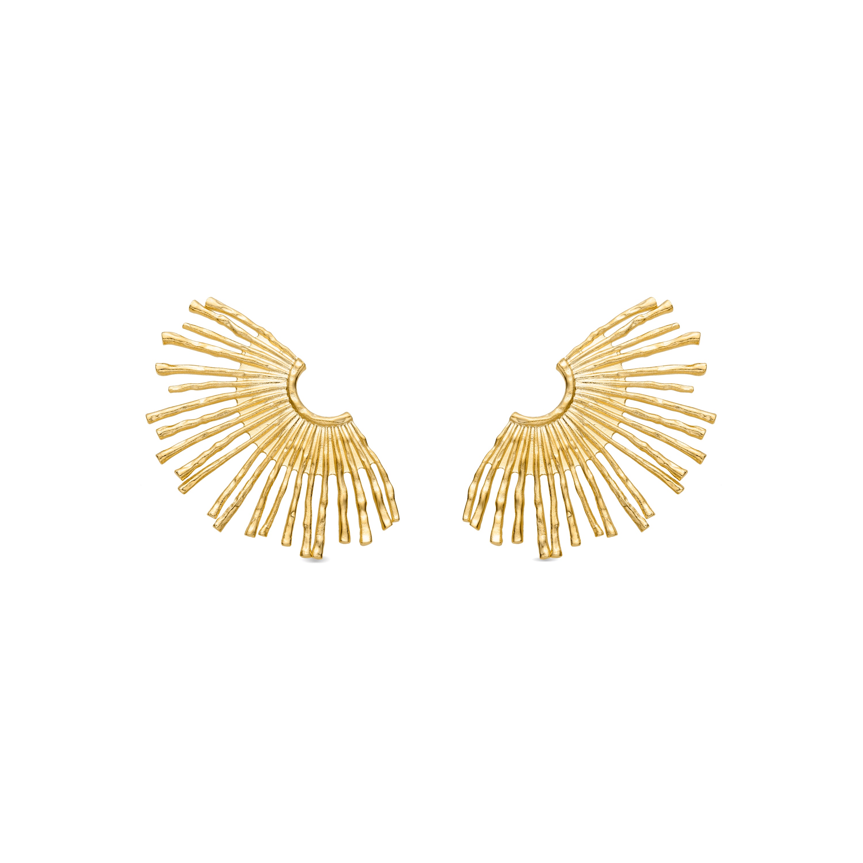 Pendientes acabados en oro amarillo de 18k - Safel