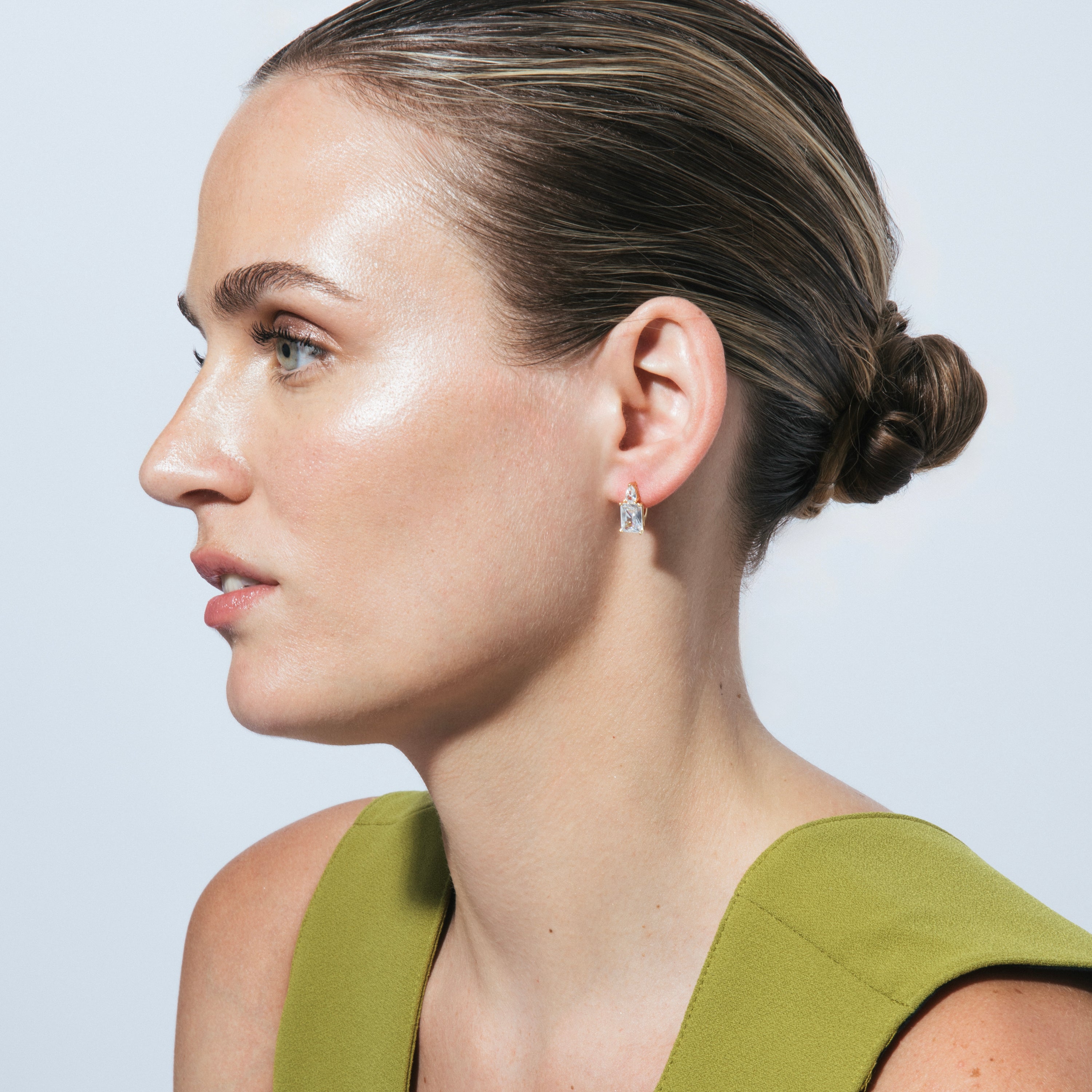 Pendientes acabado en oro amarillo 18k - Wenca