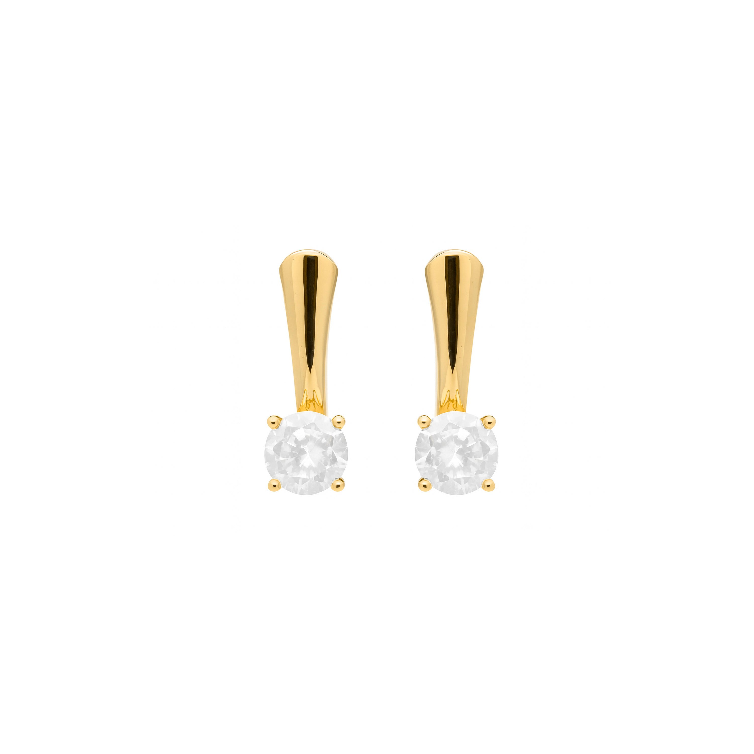 Pendientes acabado en oro amarillo 18k - Lason